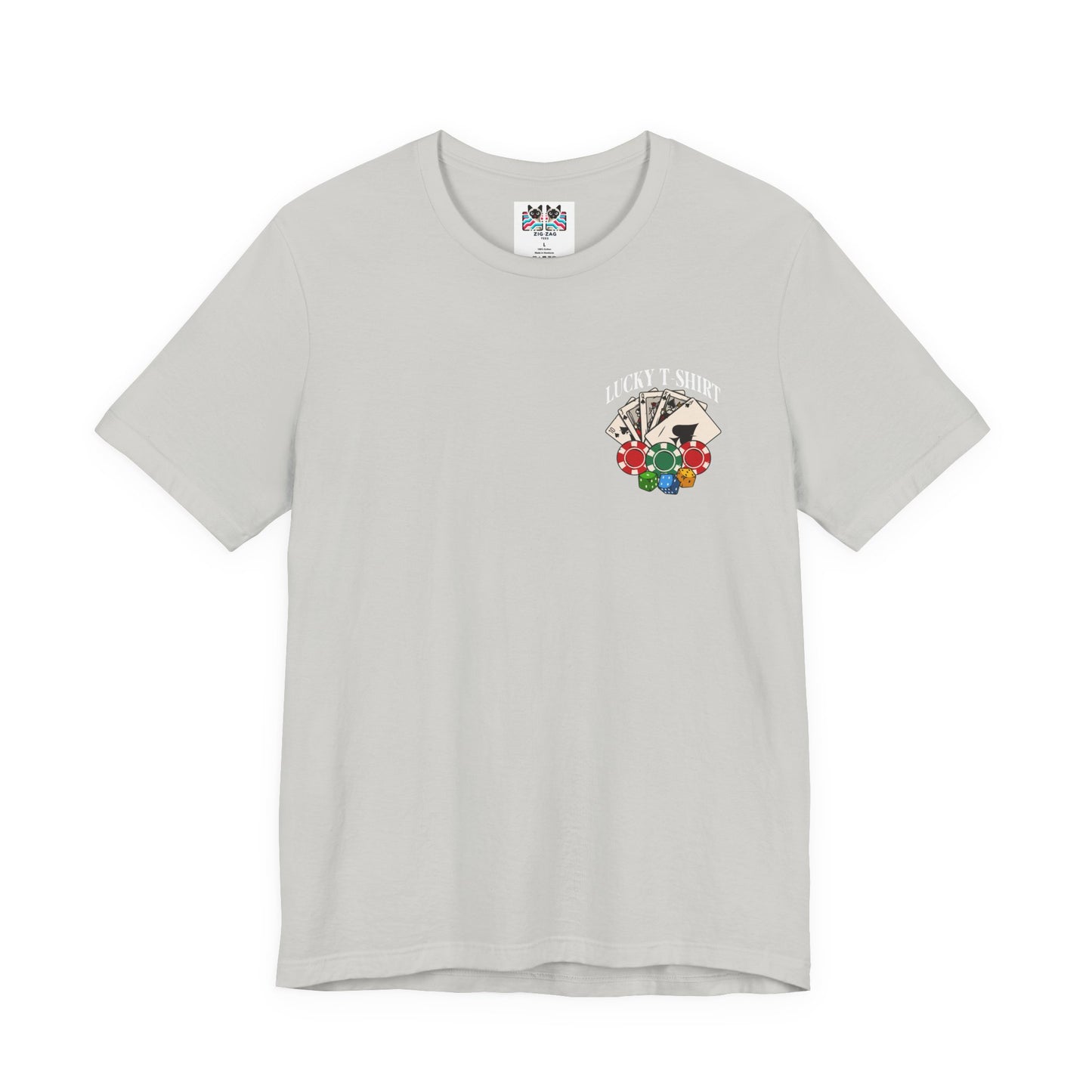 Lucky Shirt T-Shirt - Gamble With My Lucky Shirt Front Back Casino Superstition