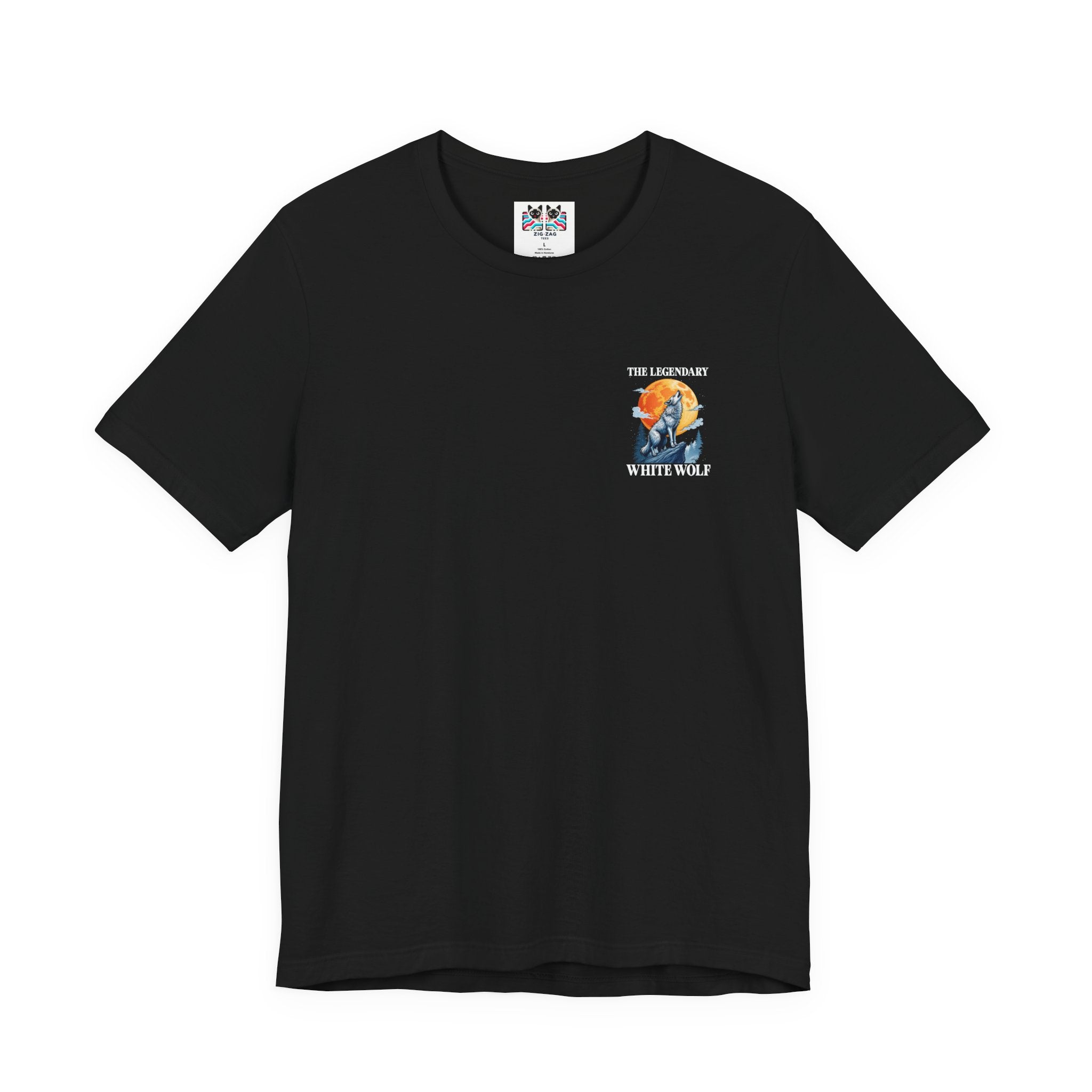 The Legendary White Wolf T-Shirt – Majestic Wolf Howling at Full Moon