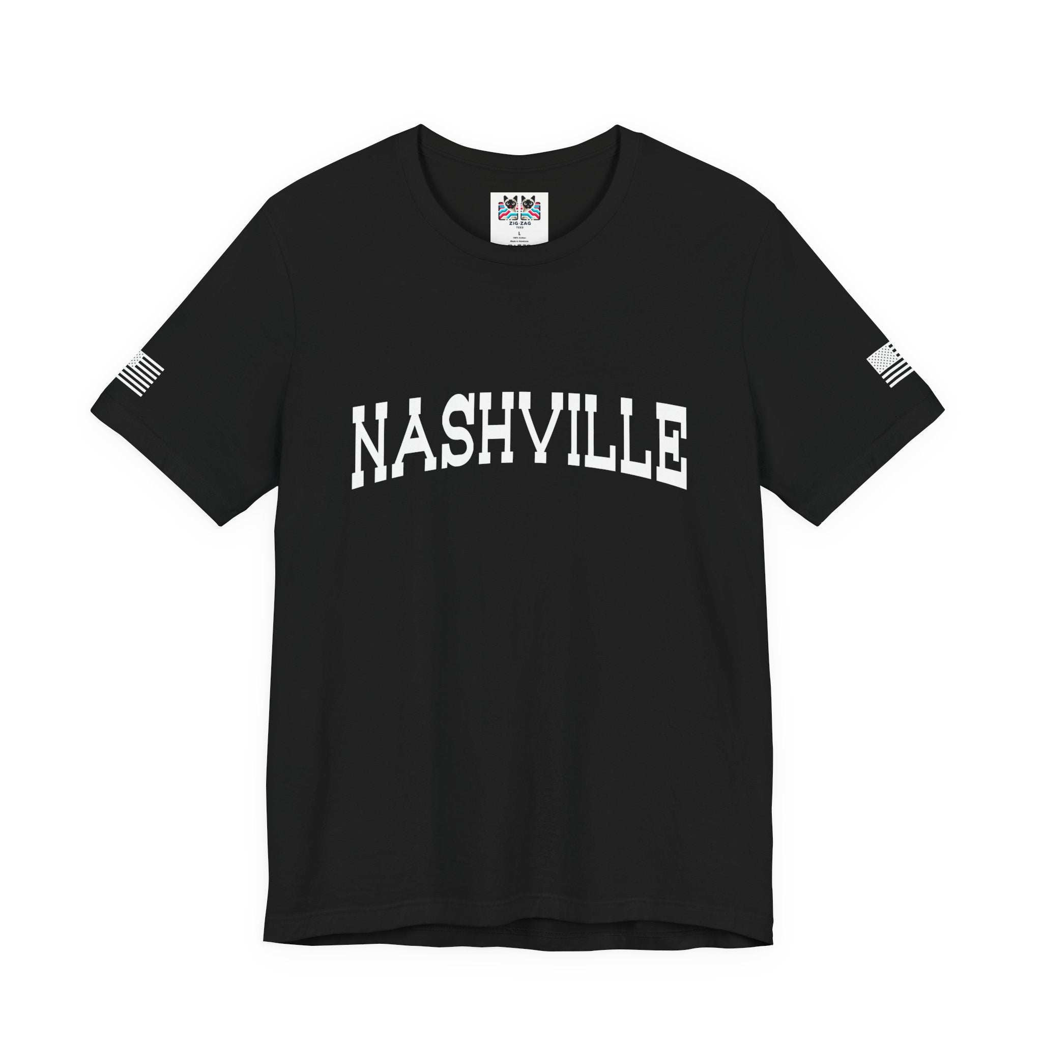 Nashville T-Shirt – Bold Arched Classic Typography Tee