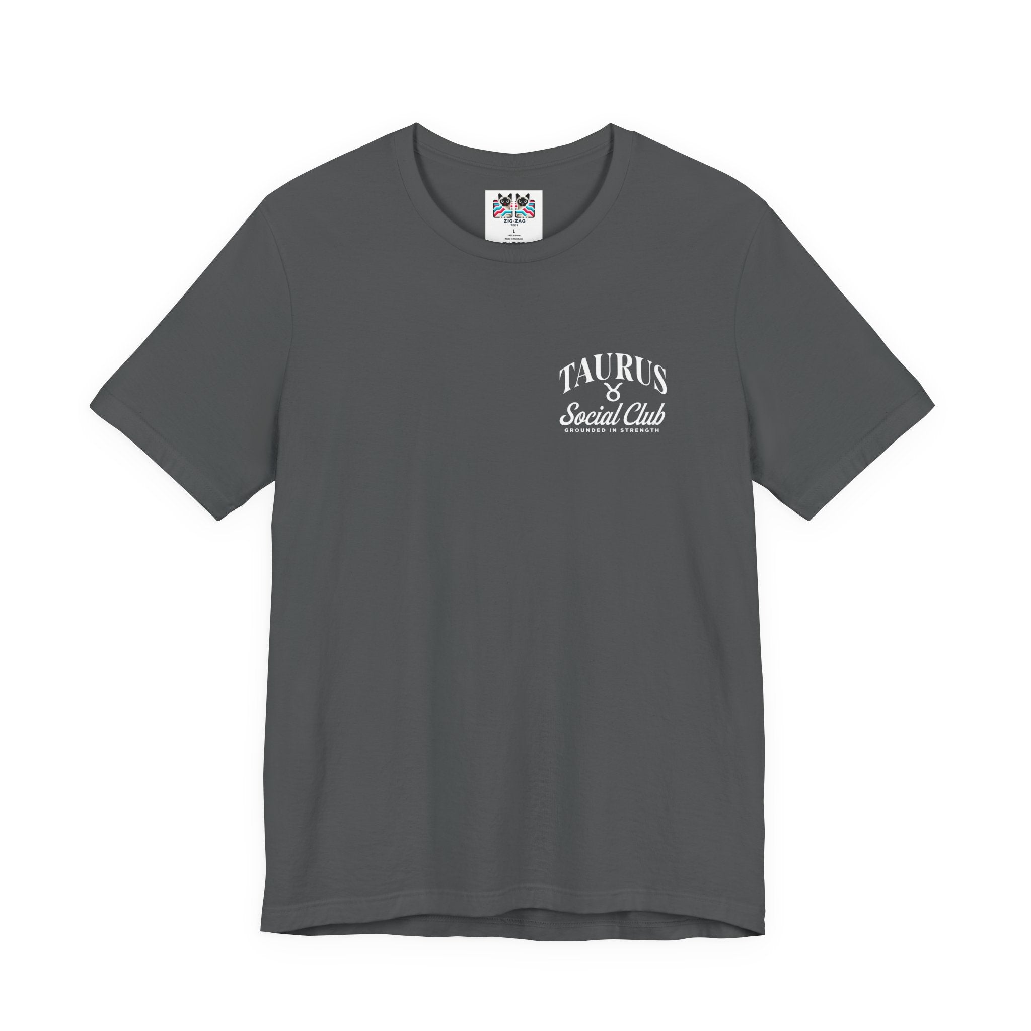Taurus Zodiac T-Shirt – Bull Head with Astrological Wheel and Earth Element