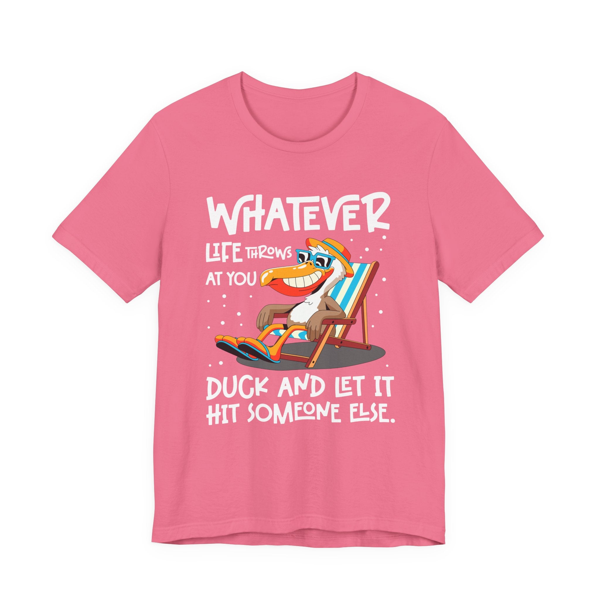 Funny Pelican Duck and Relax T-Shirt – Chill Beach Life Cartoon Bird Pun Tee