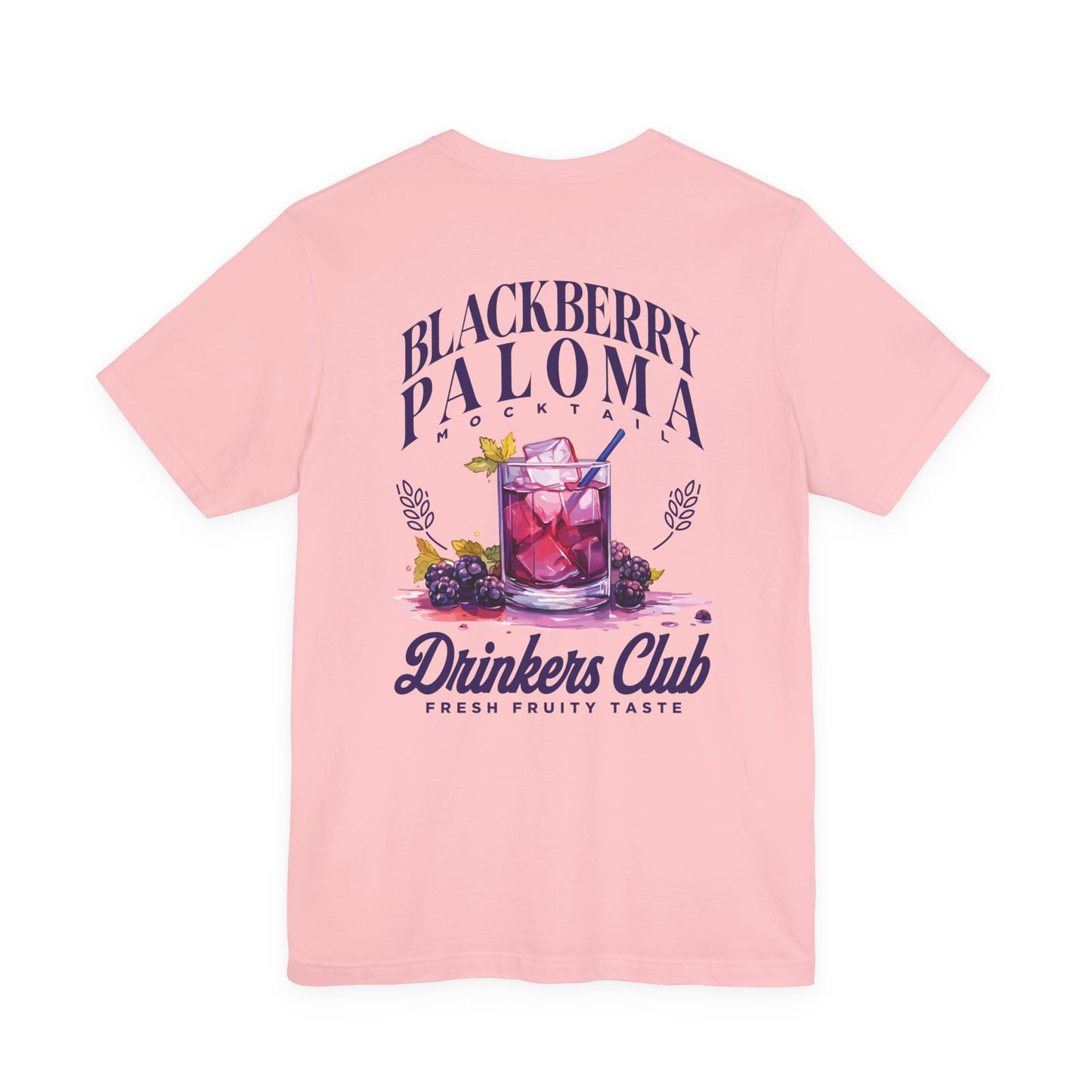 Blackberry Paloma Mocktail Drinkers Club Tshirt – Fresh Fruity Taste