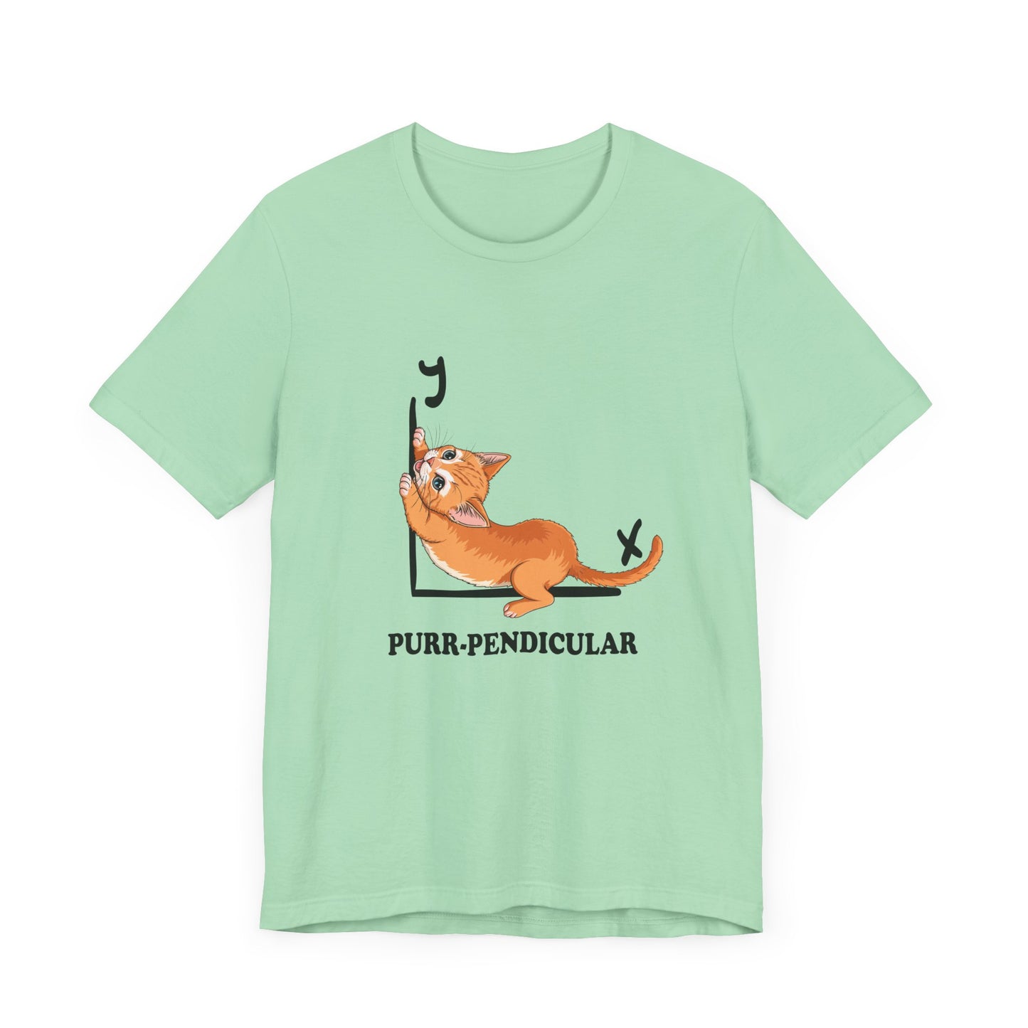Math Cat Pun Shirt – Purr-pendicular Perpendicular Lines Graphic