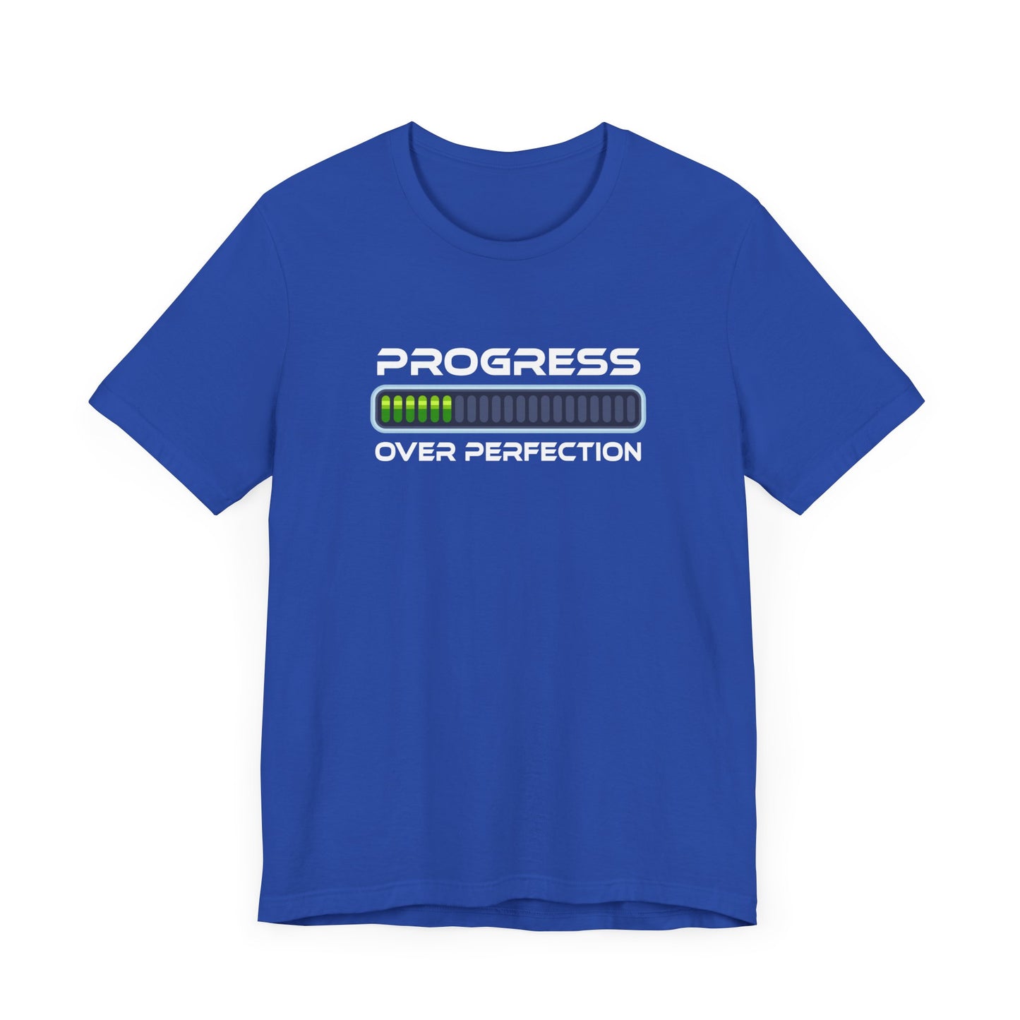 Progress Over Perfection Tee, Motivational Fitness Shirt, Personal Growth Workout Top, Gym Journey Graphic Tee, Daily Grind Gift