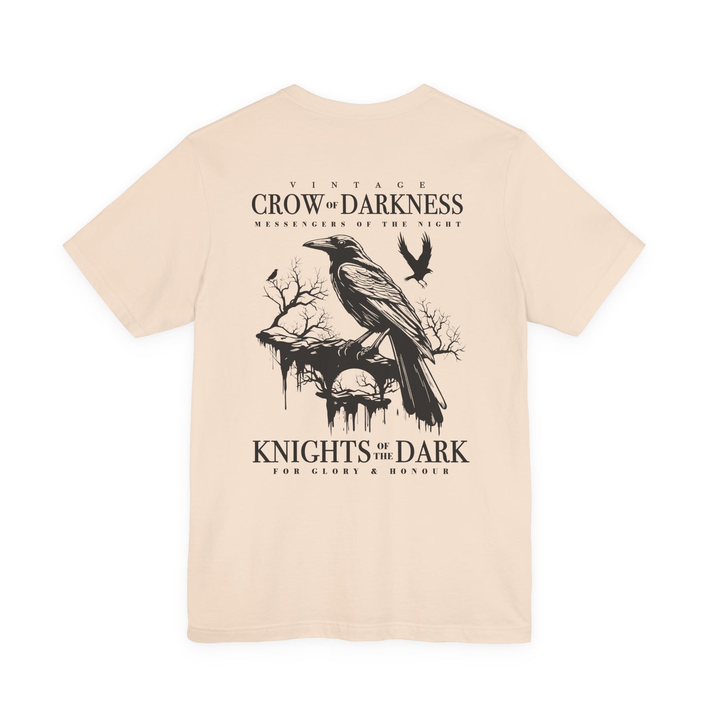Vintage Crow of Darkness T-Shirt – Night Messenger Graphic