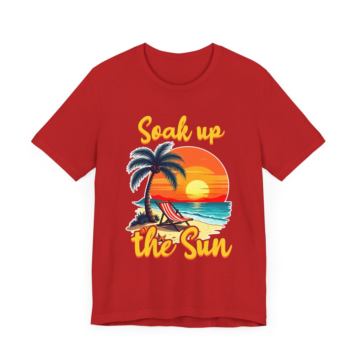 Soak Up The Sun Shirt, Coastal Chill Tee, Summer Sunshine T Shirt, Relaxed Beach Apparel, Sunlight Escape Graphic Top