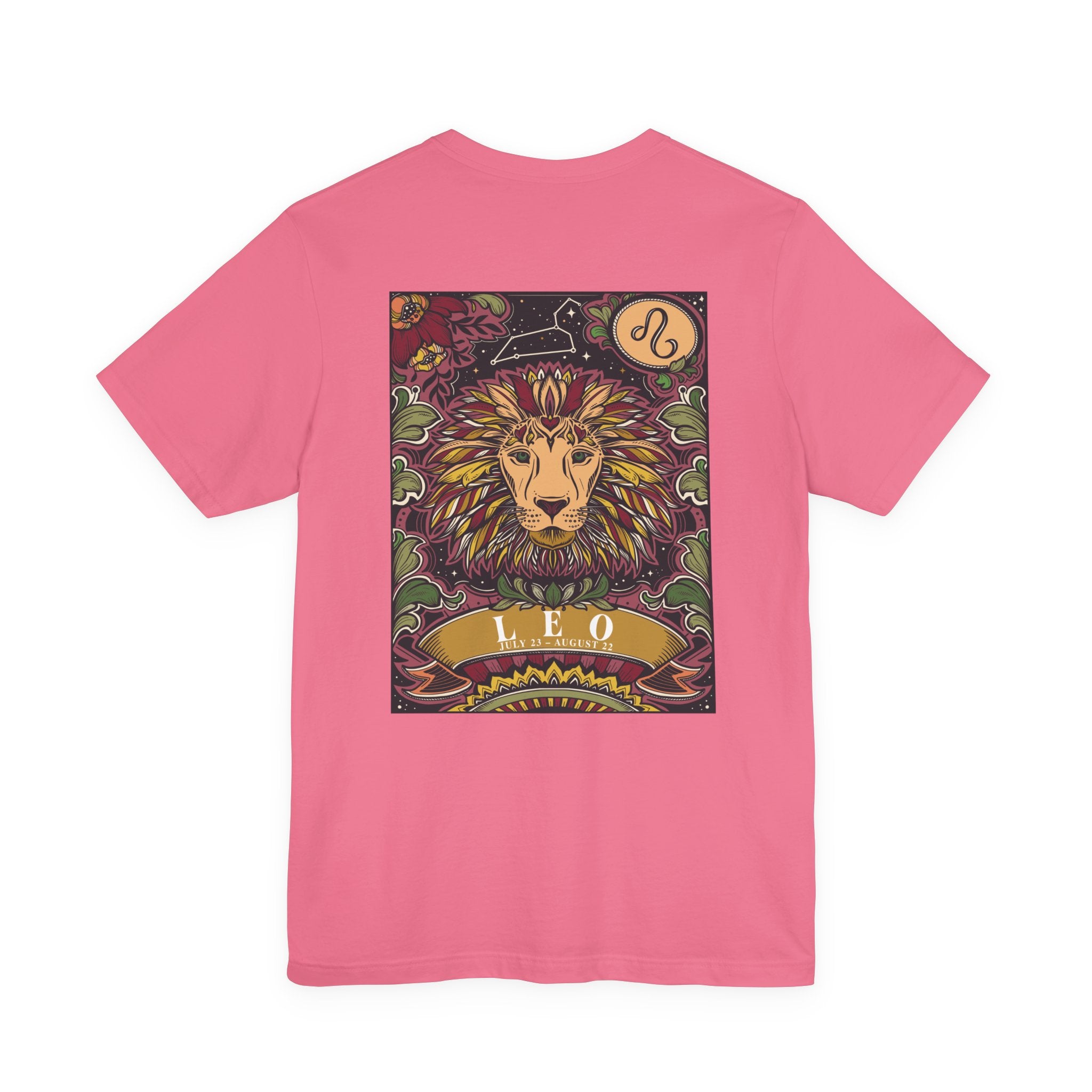 Leo Constellation & Floral Zodiac T-Shirt – July 23 to August 22