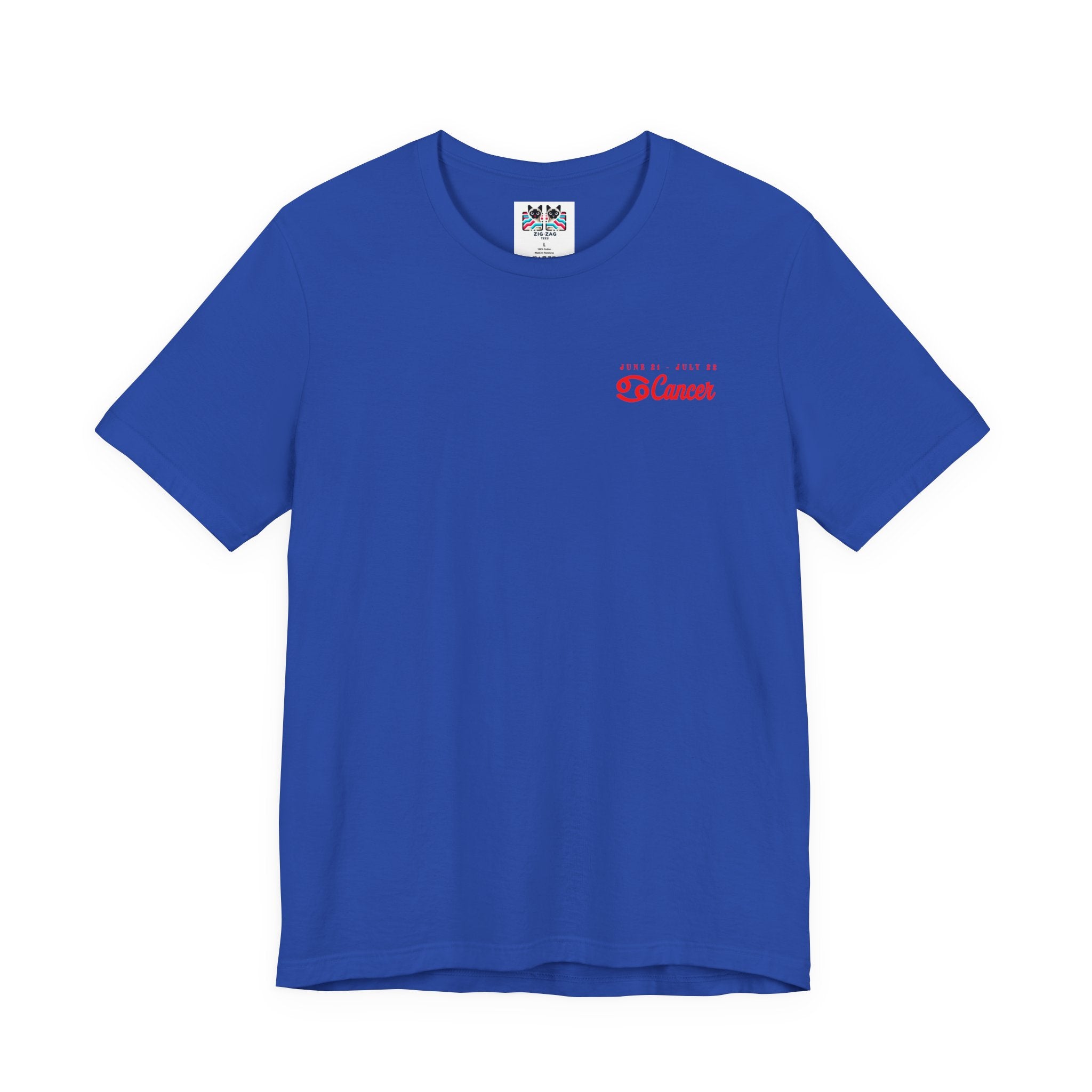 Cancer Zodiac T-Shirt – Crab with Astrological Wheel and Water Element