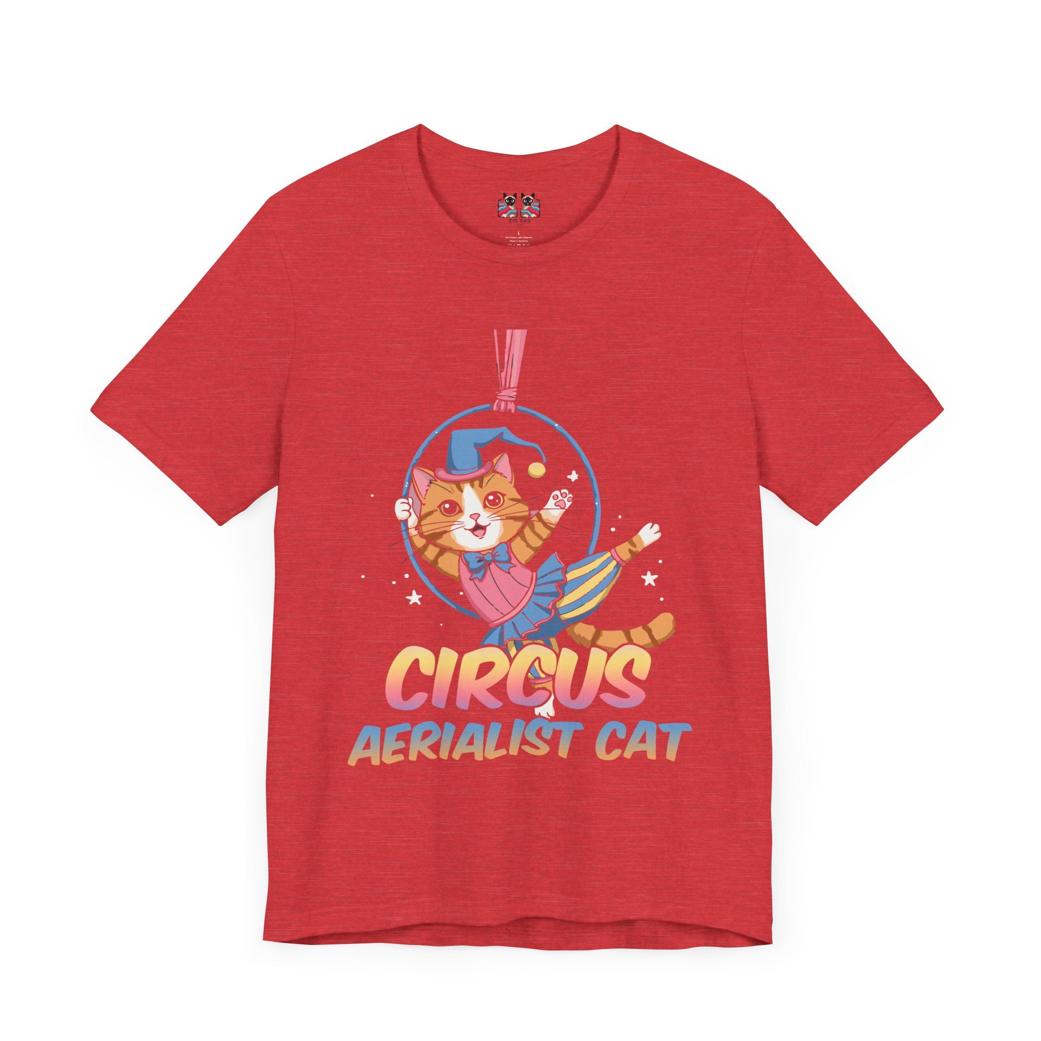 Circus Aerialist Cat - Cute and Funny Performer T-Shirt