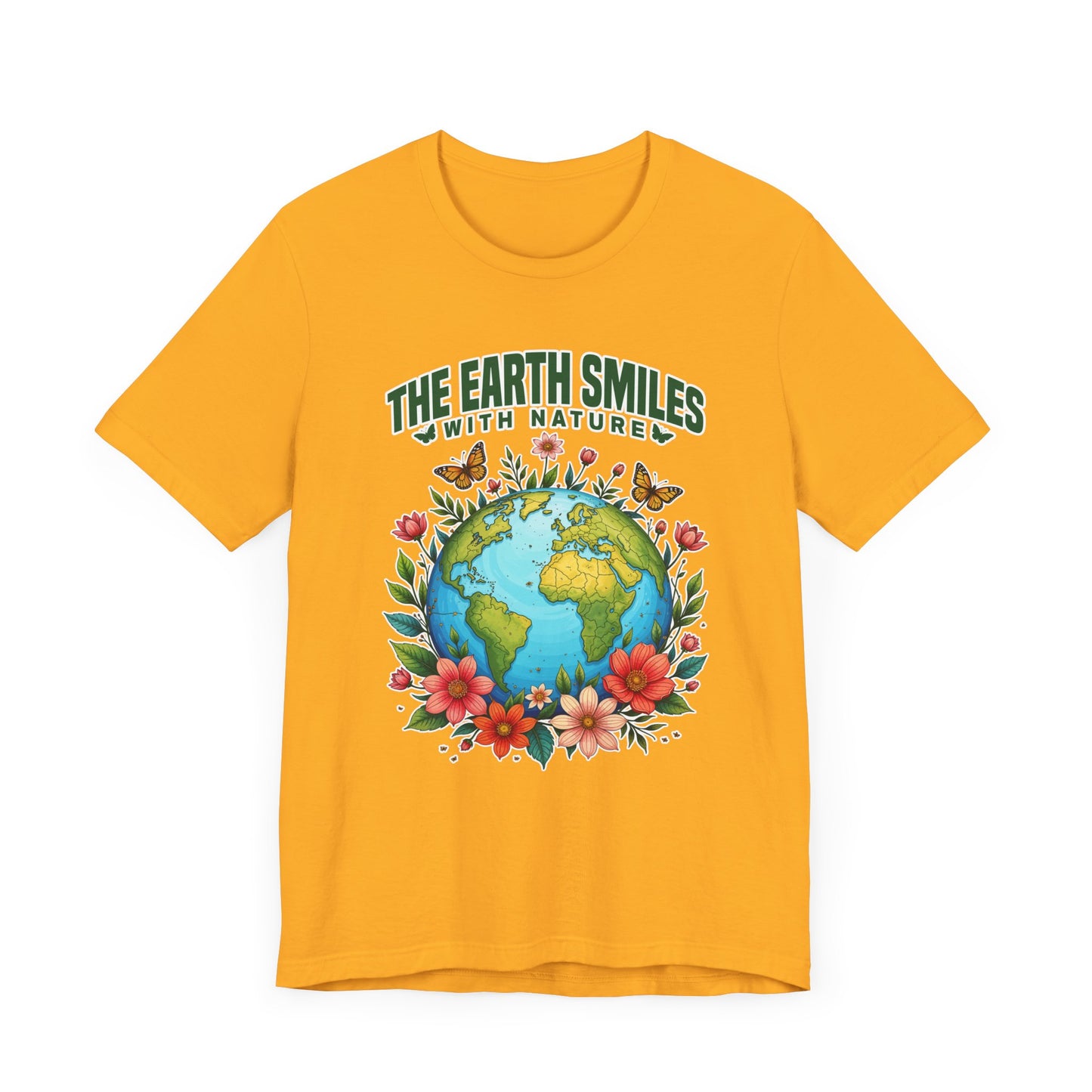 The Earth Smiles In Flowers Shirt, Nature Inspired Floral Tee, Earth Day Garden T Shirt, Botanical Art Apparel, Bloom With Nature Top