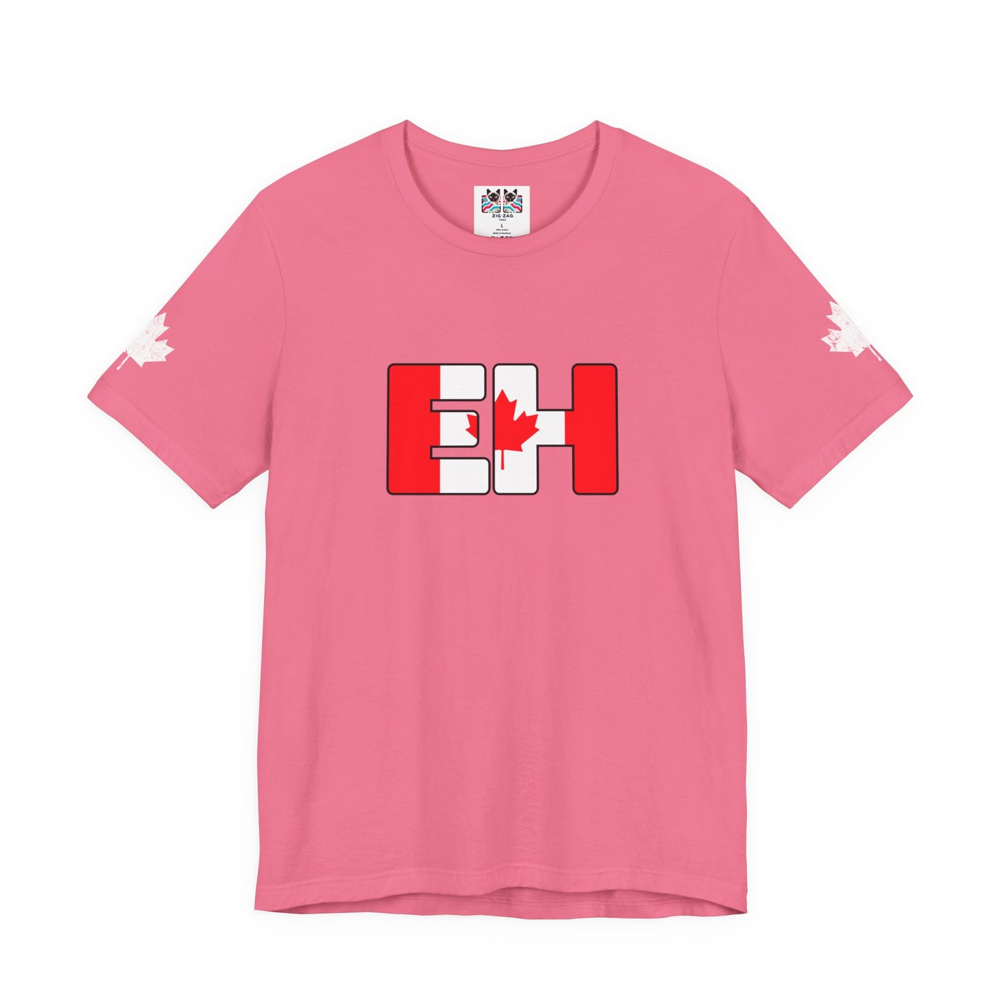 Canada EH Flag Maple Sleeve T-Shirt