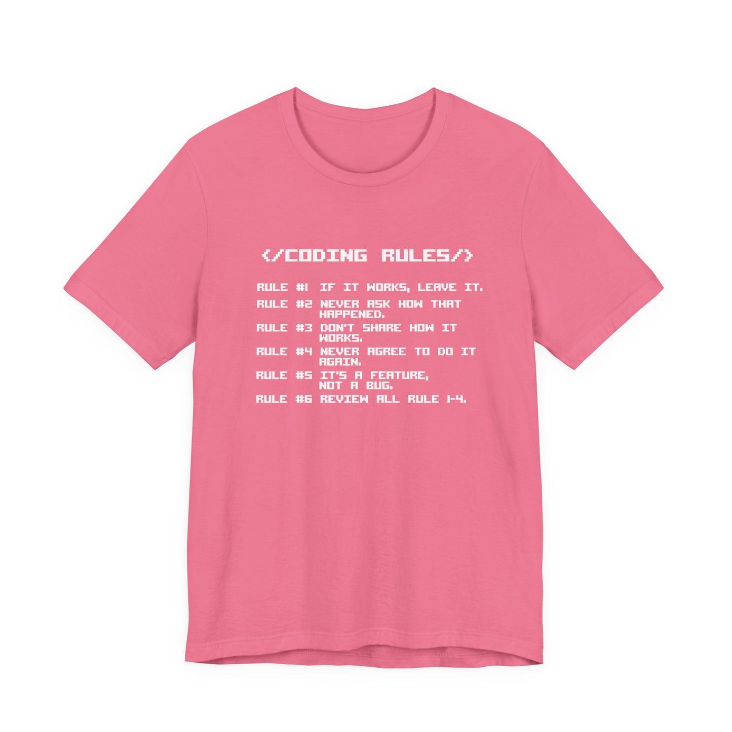 Coding RULES Funny MS-DOS Prompt T-Shirt