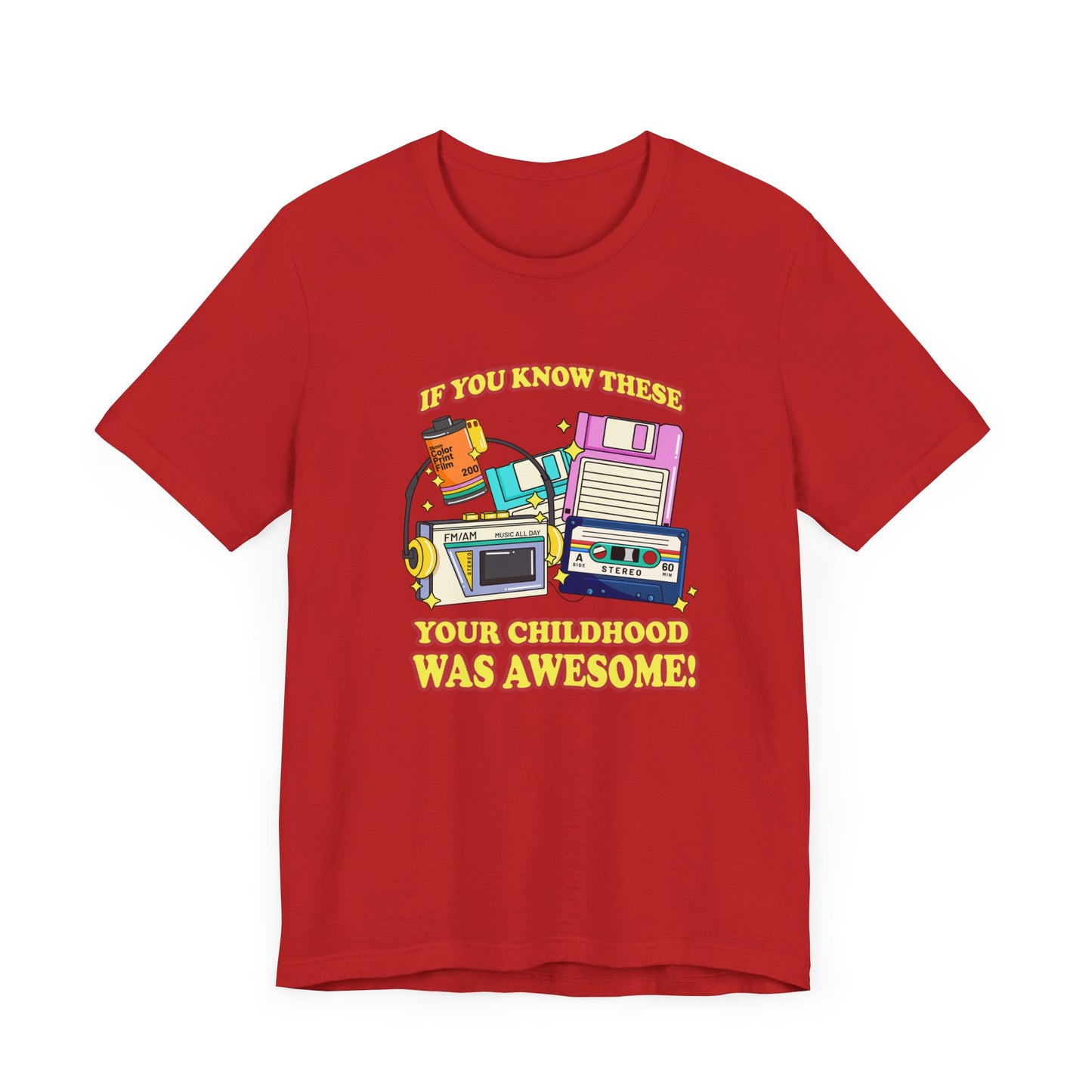 If You Know These Your Childhood was Awesome T-Shirt – Retro Nostalgia Tech Tee