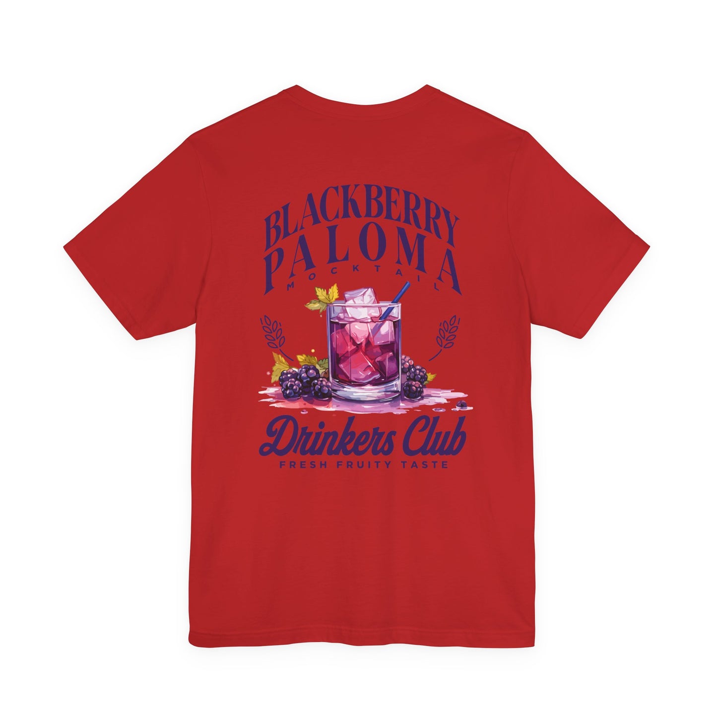 Blackberry Paloma Mocktail Drinkers Club Tshirt – Fresh Fruity Taste