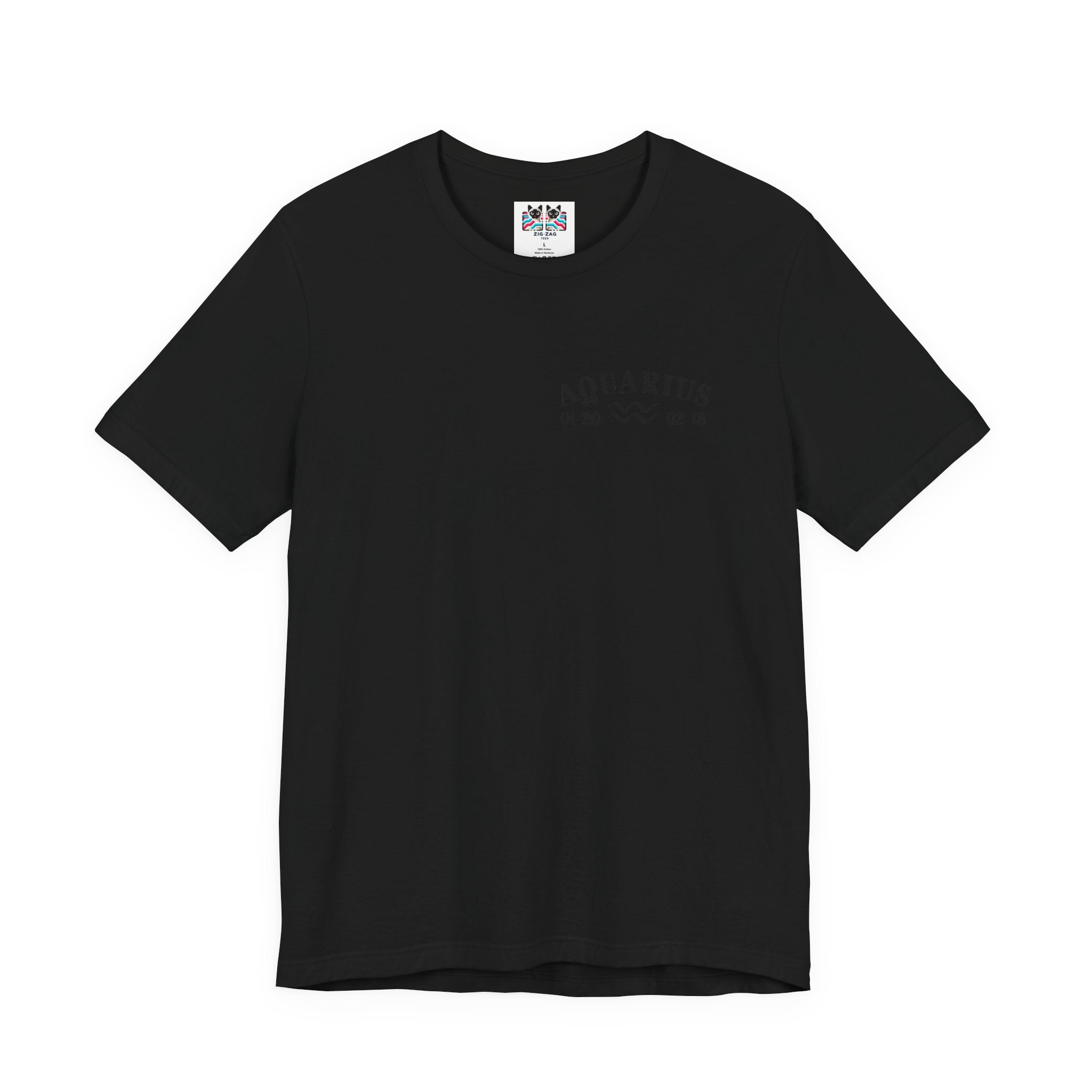 Aquarius Constellation & Floral Zodiac T-Shirt – January 20 to February 18