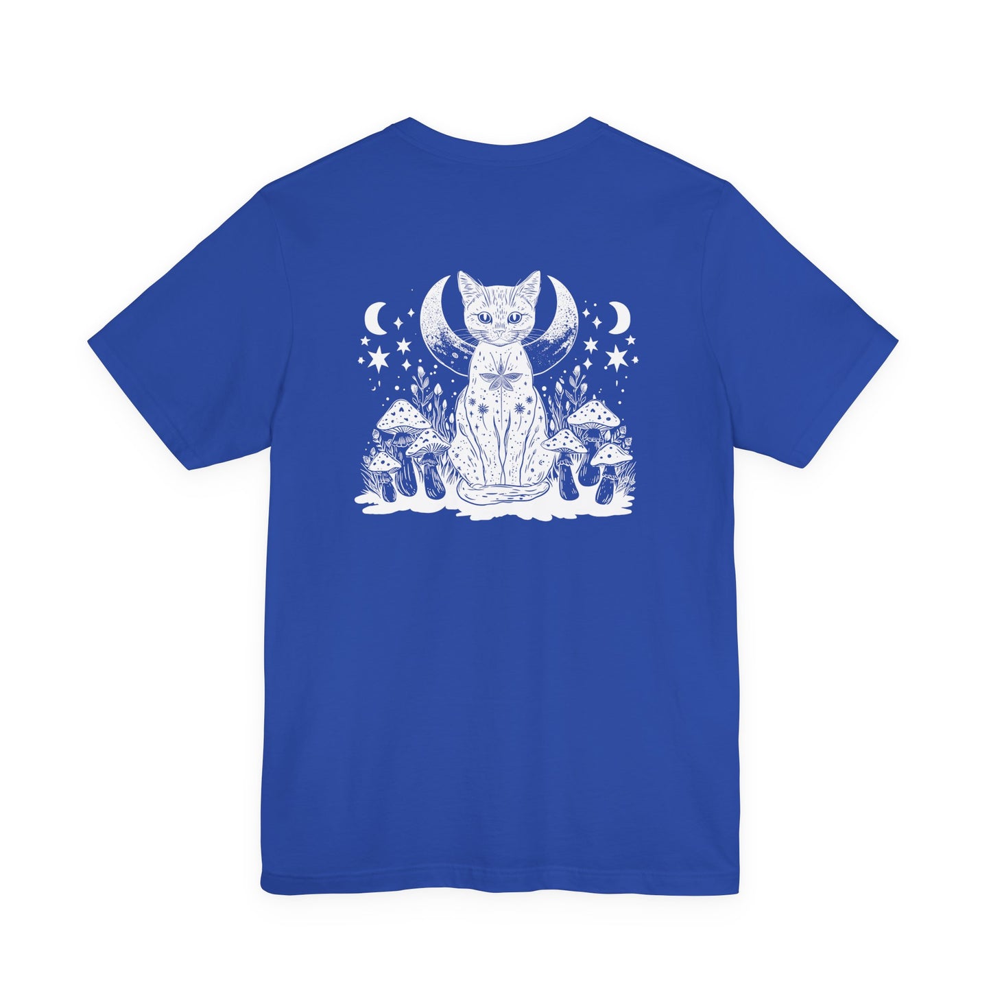 Mystic Moon Cat and Magic Mushrooms T-Shirt