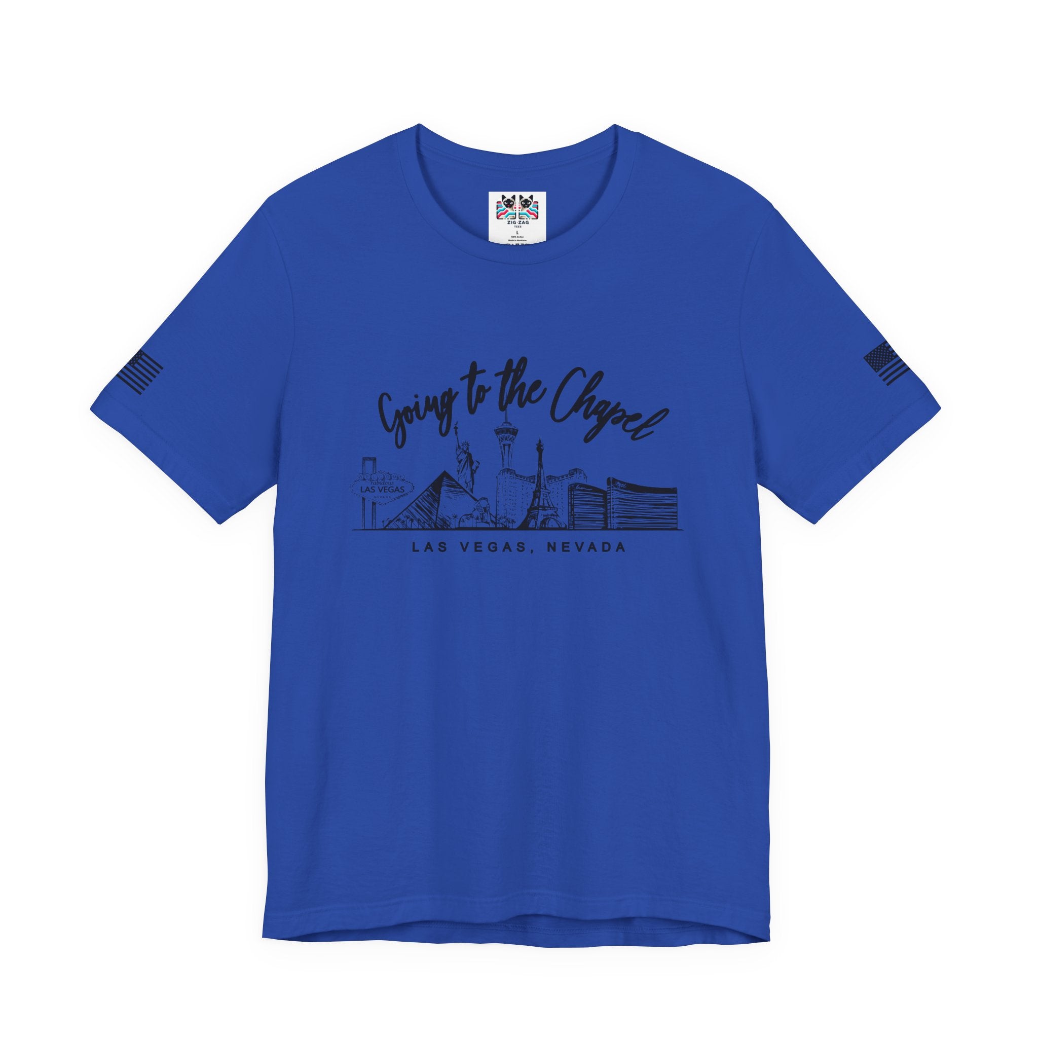Going to the Chapel Las Vegas T-Shirt – Vegas Wedding Skyline Bridal Tee