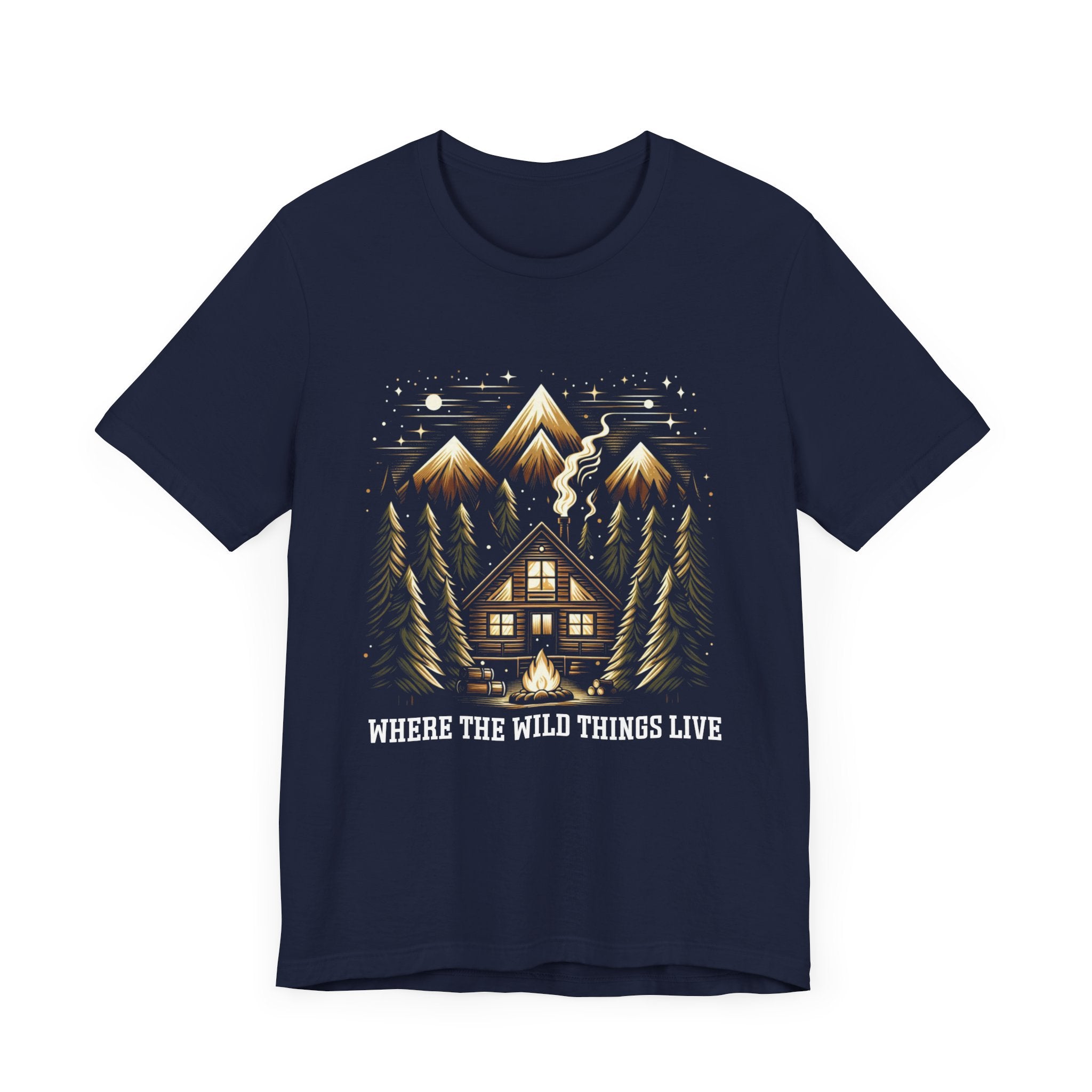 Nature is home shirt, cabin life tee, wilderness living t shirt, off grid lifestyle shirt, cozy nature retreat shirt, forest cabin apparel