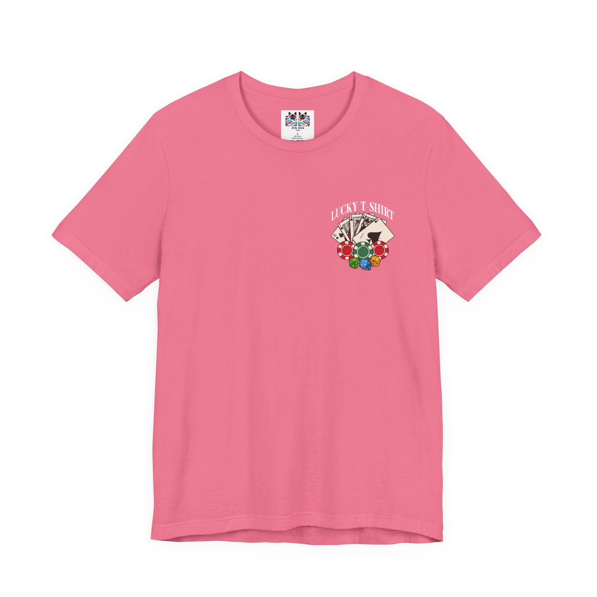 Lucky Shirt T-Shirt - Gamble With My Lucky Shirt Front Back Casino Superstition