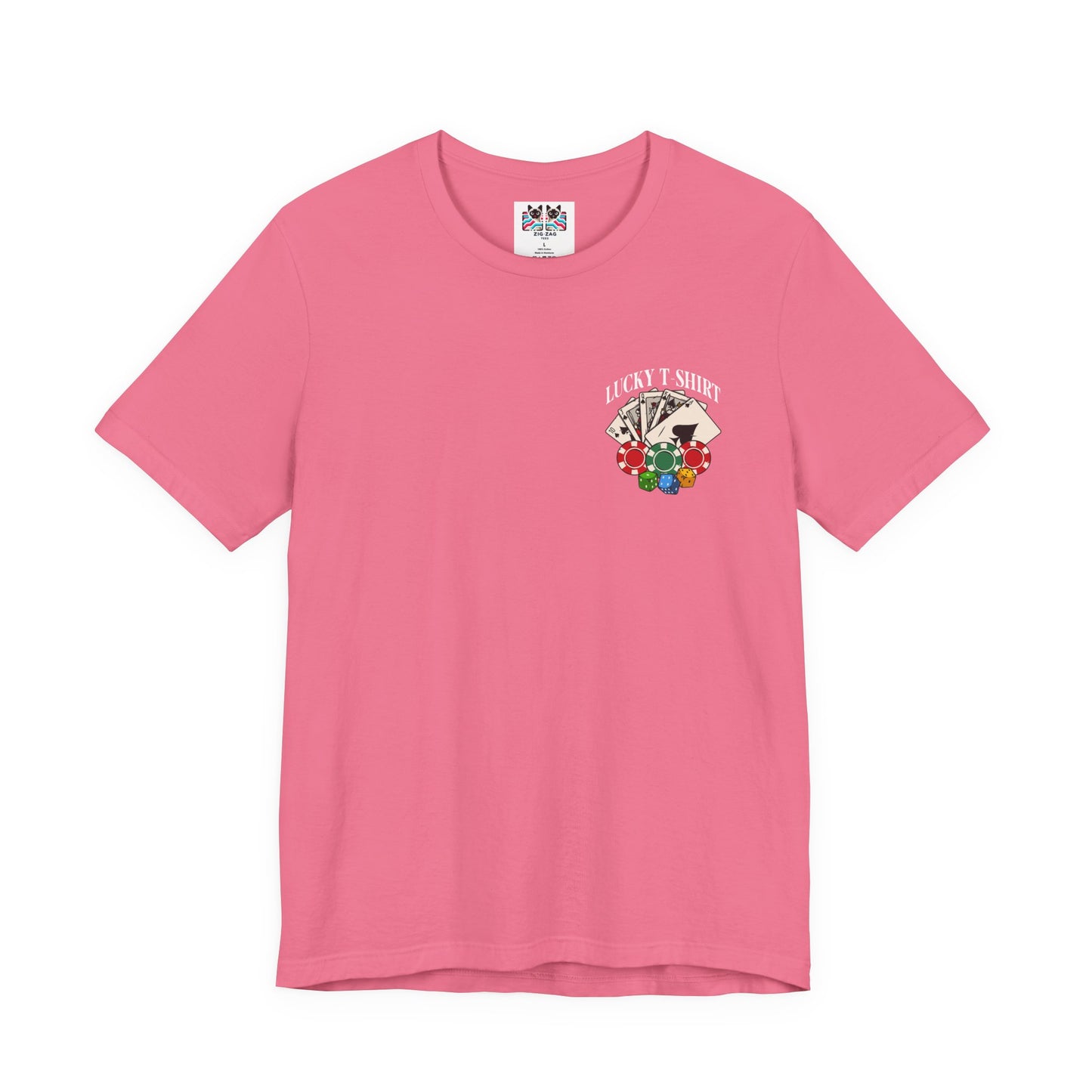 Lucky Shirt T-Shirt - Gamble With My Lucky Shirt Front Back Casino Superstition