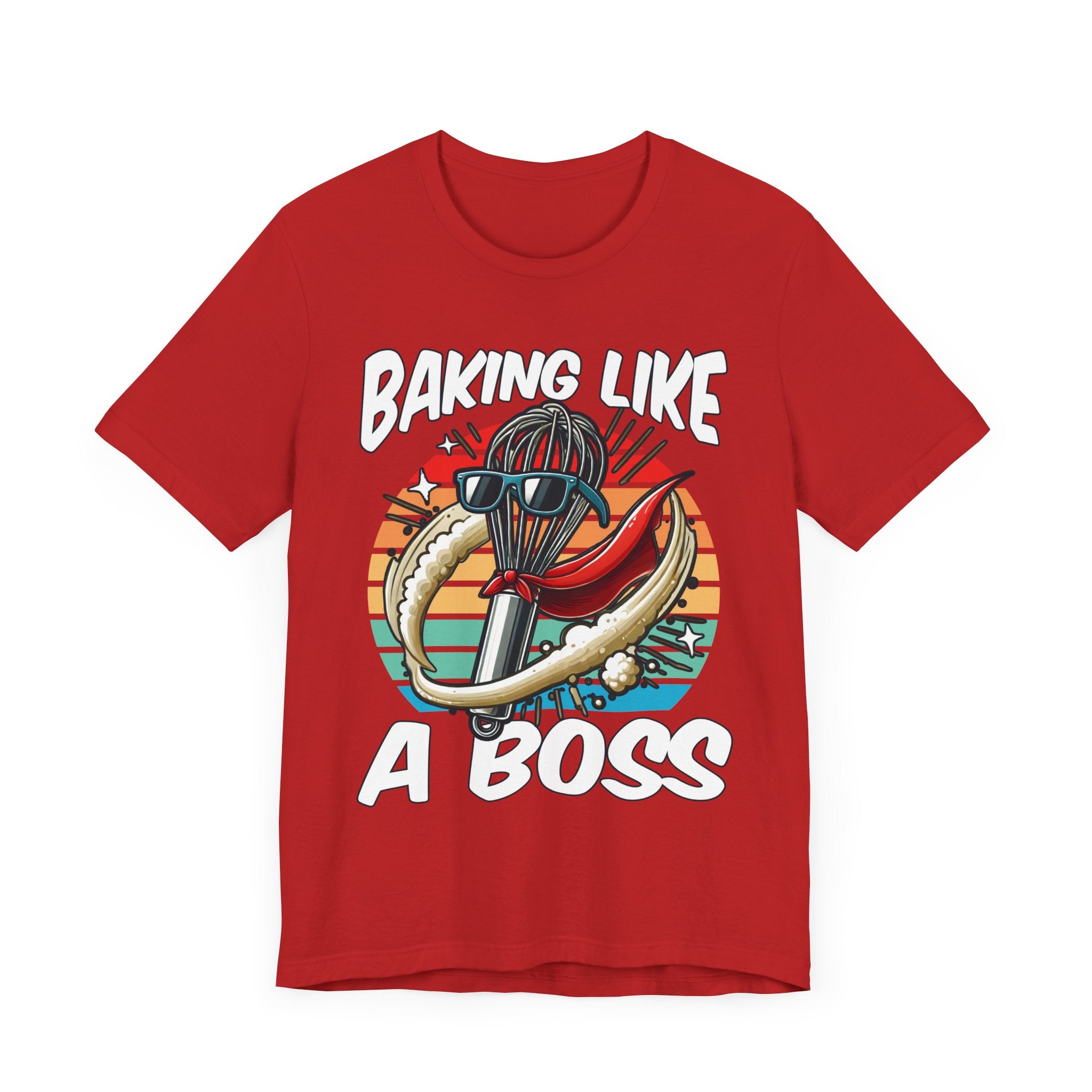 Bake Like a Boss | Whisk with Sunglasses Graphic T-Shirt