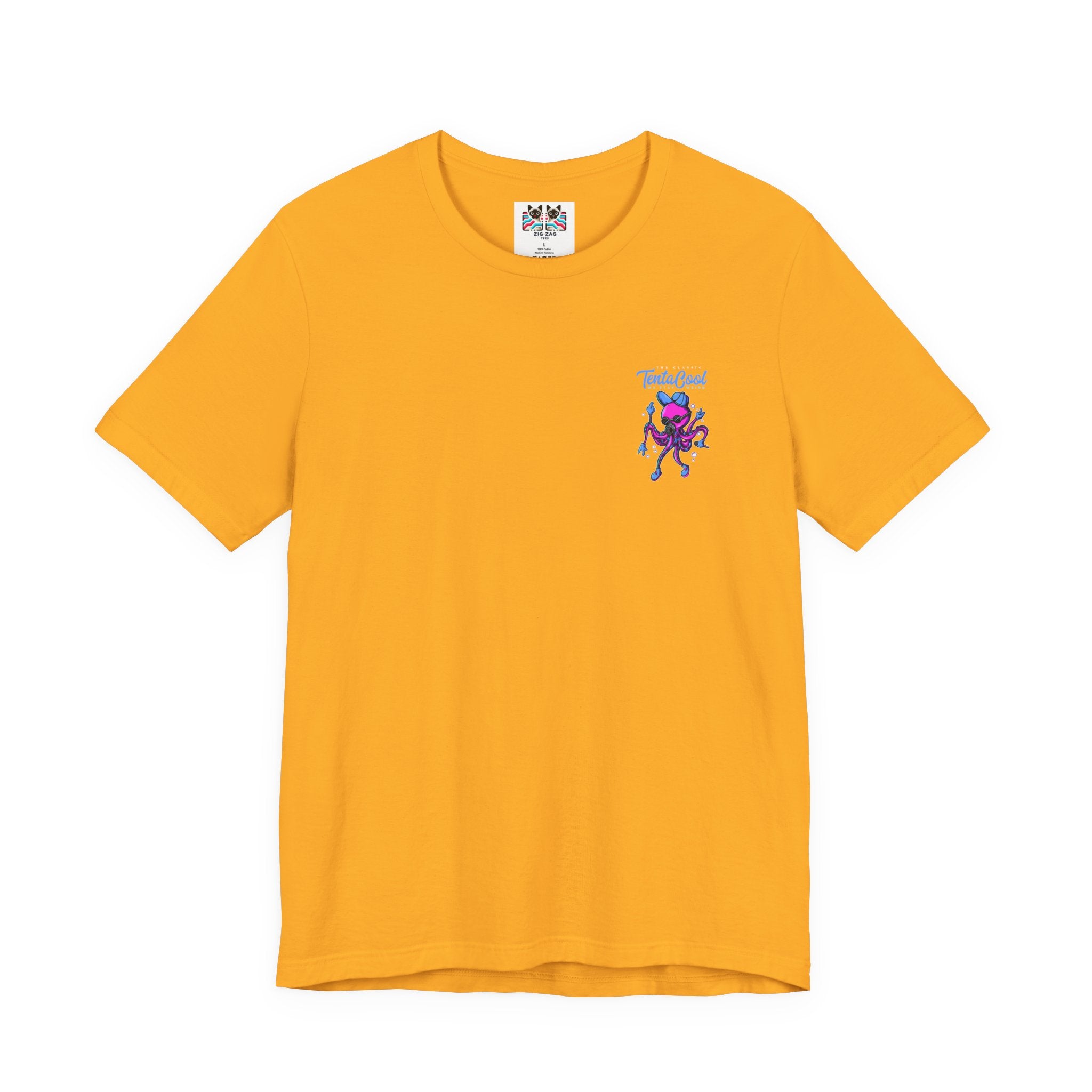 The Classic Tentacool T-Shirt – Purple Robotic Octopus with Mic and Bubbles