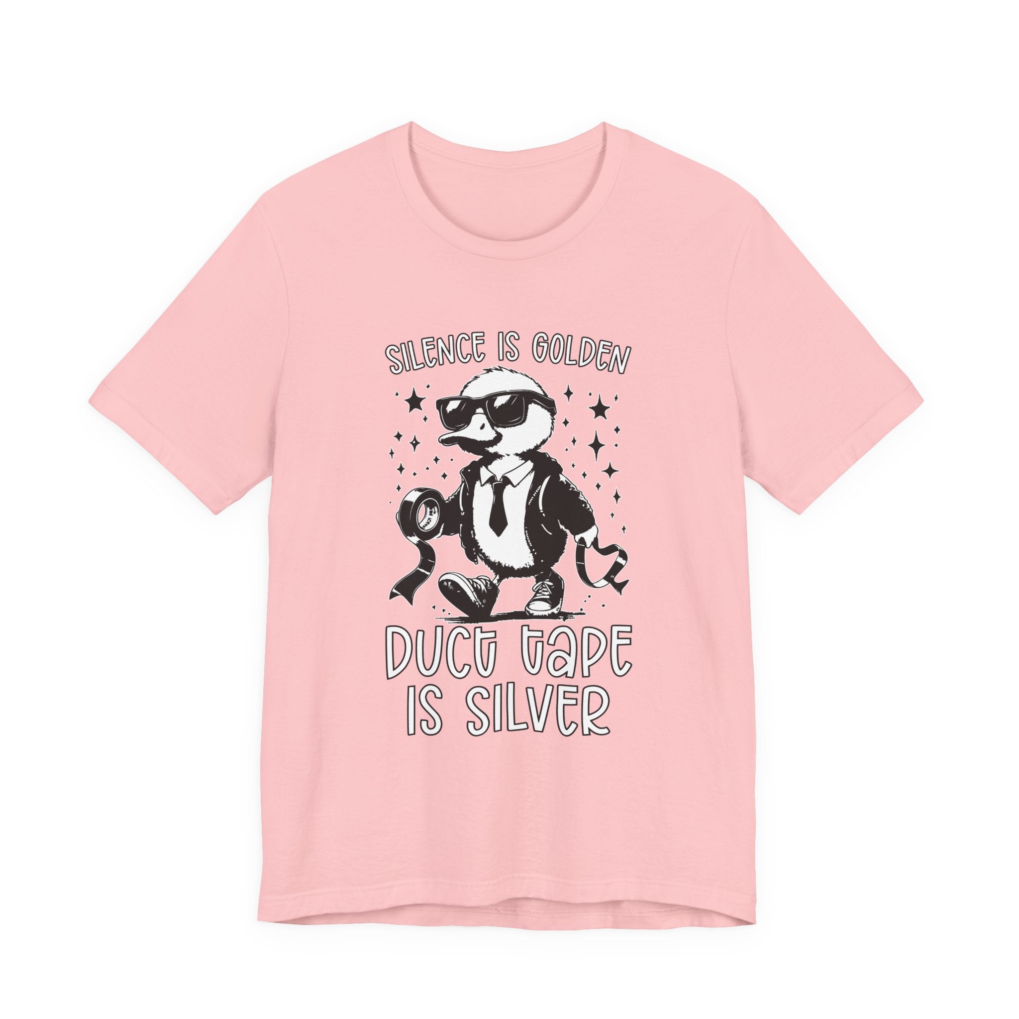 Silence Is Golden Duck Tape Is Silver T-Shirt – Funny Duck Graphic Tee