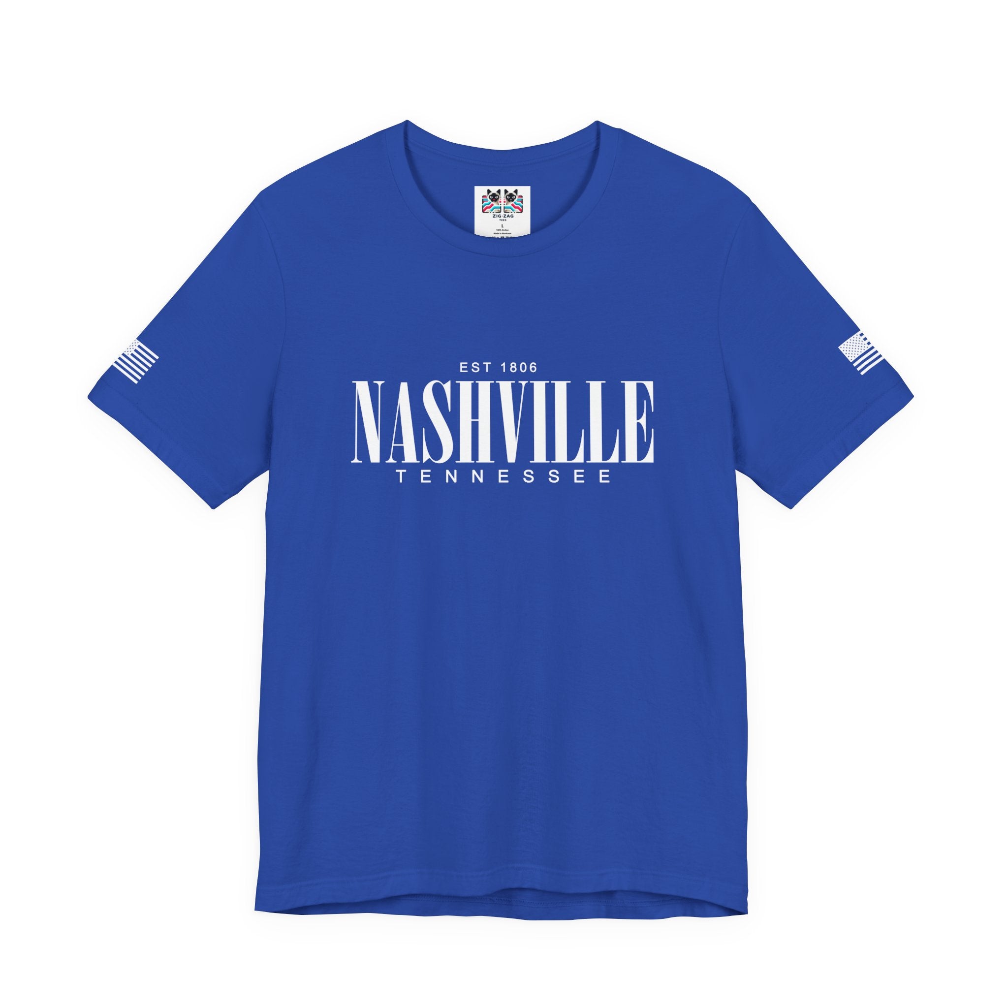 Nashville Tennessee EST 1806 T-Shirt – Bold Serif Clean Typography Tee