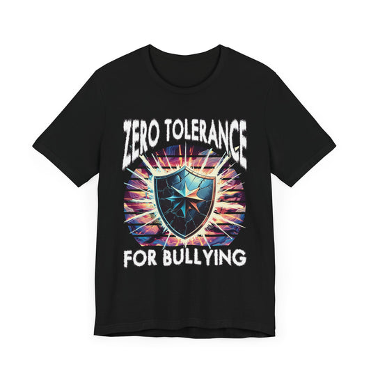 Zero Tolerance for Bullying | Strong Shield with Bright Flashlight & Glow T-Shirt