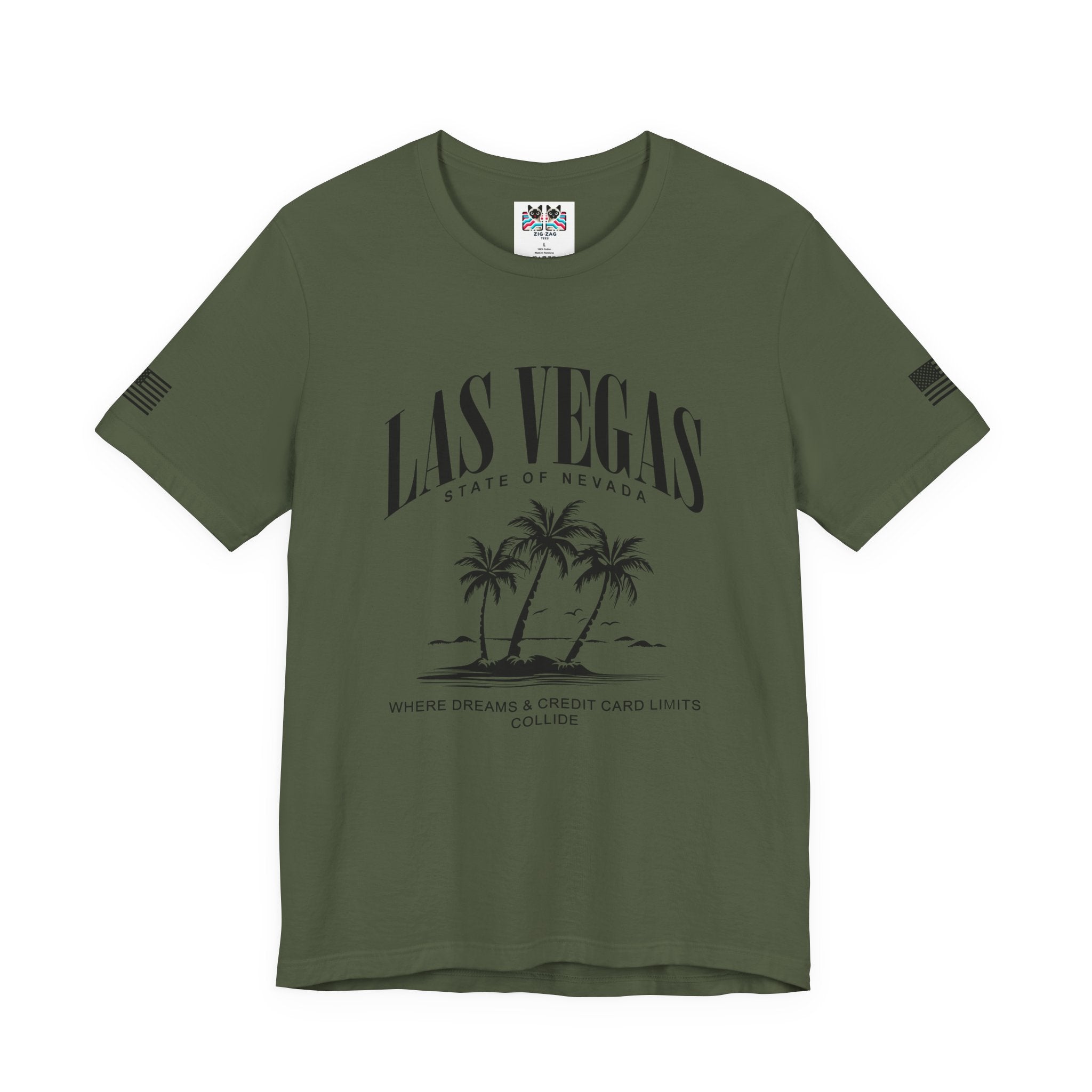Las Vegas State of Nevada Funny T-Shirt – Where Dreams and Credit Card Limits Collide Tee