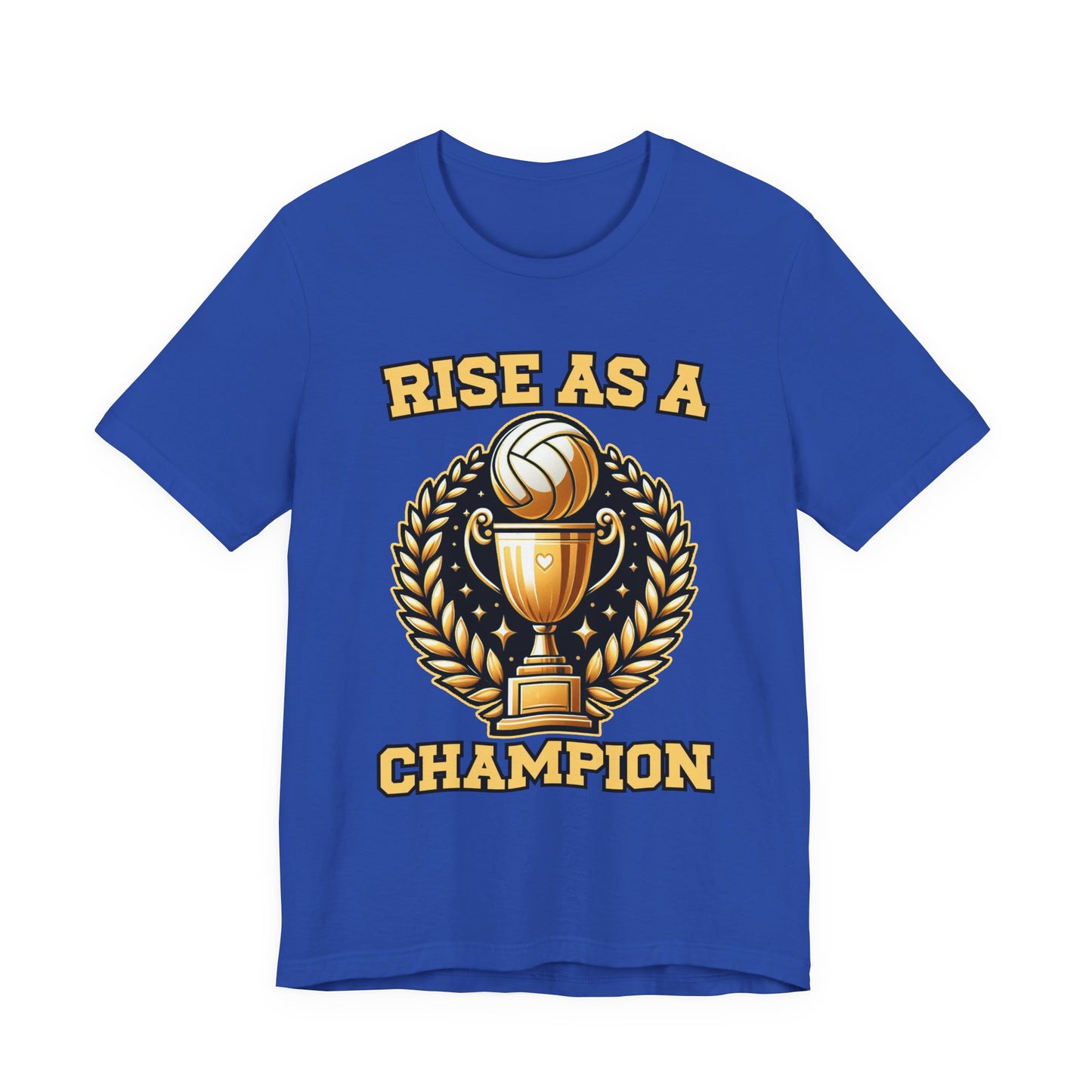 Raise as a Champion – Golden Trophy Victory Graphic T-Shirt