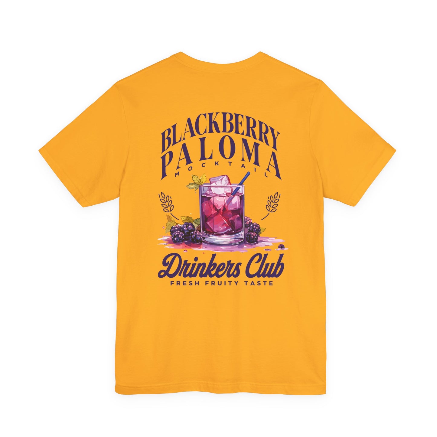 Blackberry Paloma Mocktail Drinkers Club Tshirt – Fresh Fruity Taste