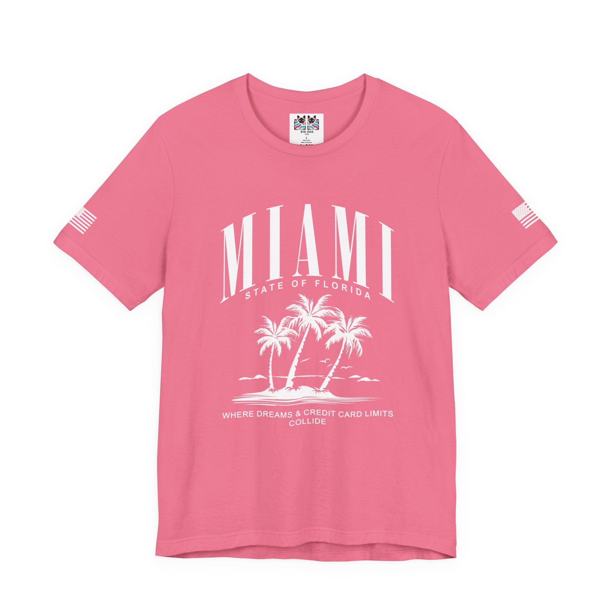 Miami State of Florida Funny T-Shirt – Where Dreams and Credit Card Limits Collide Tee