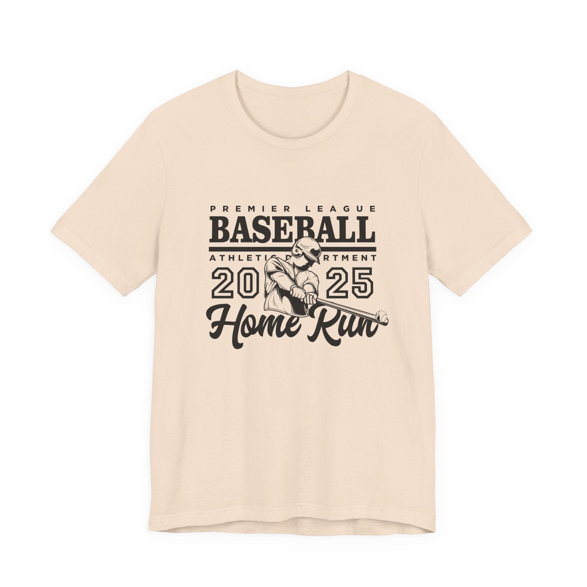 Baseball tshirt - Premier League Basebal l2025 HomeRun Tshirt Baseball Player Graphic with Bold Text Background