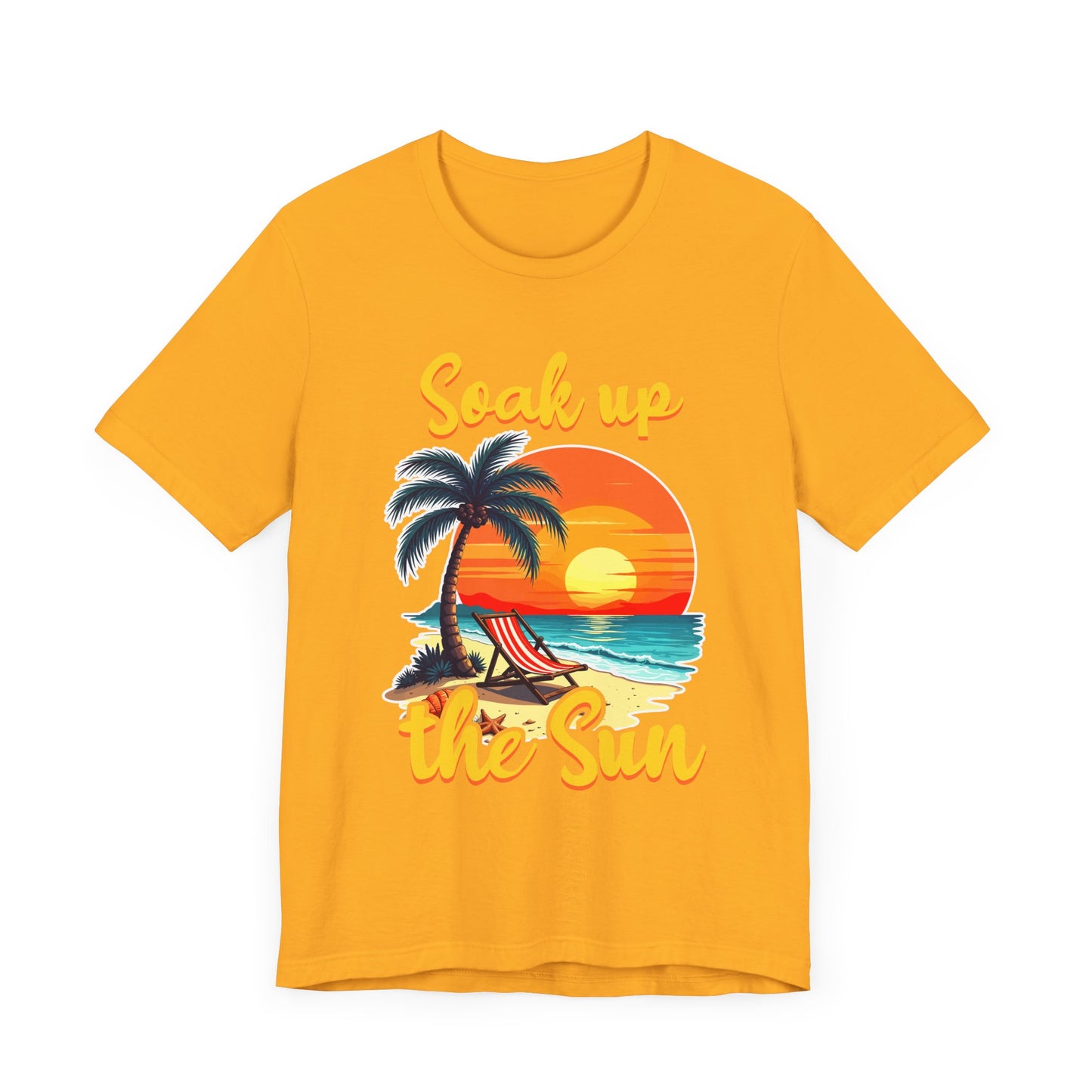 Soak Up The Sun Shirt, Coastal Chill Tee, Summer Sunshine T Shirt, Relaxed Beach Apparel, Sunlight Escape Graphic Top