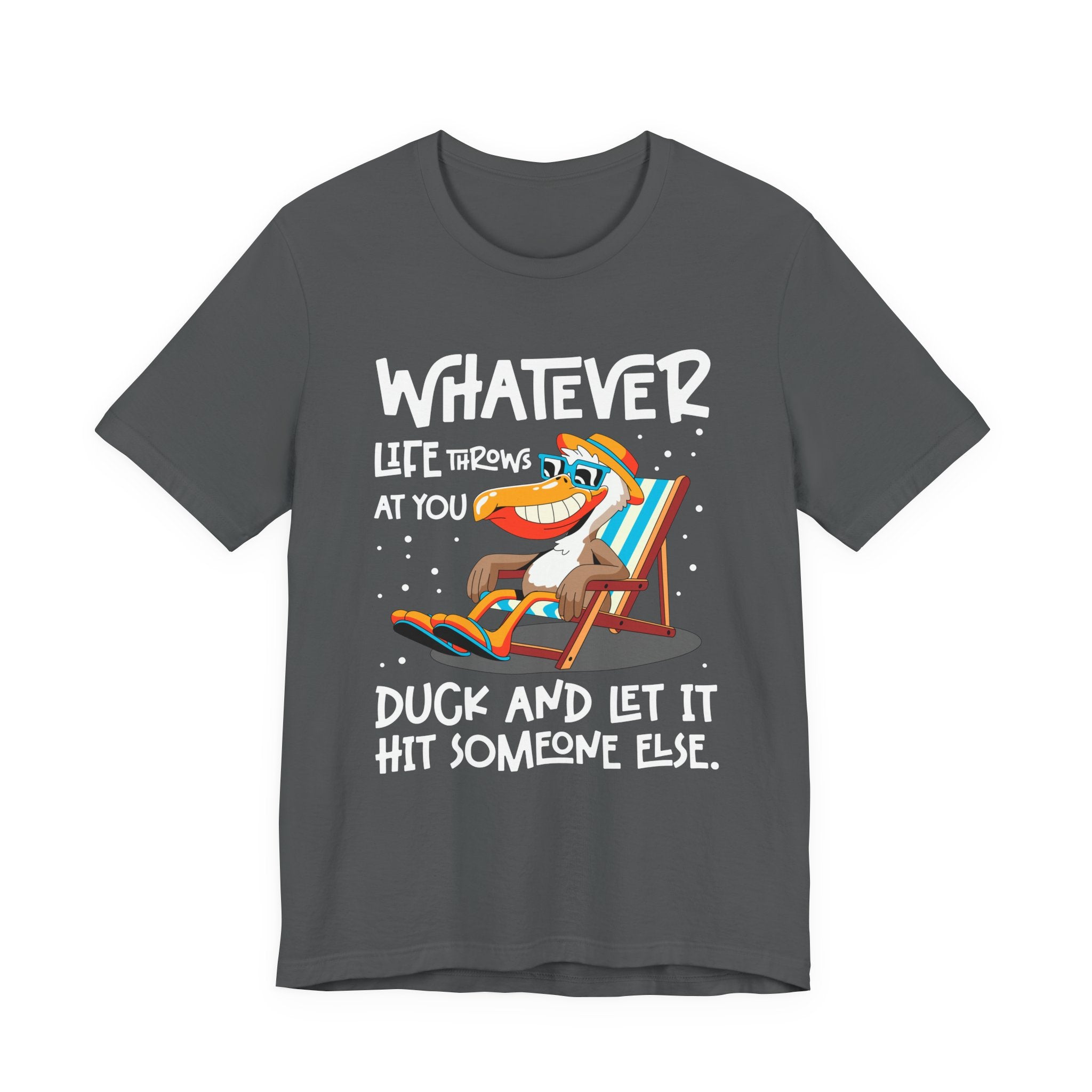 Funny Pelican Duck and Relax T-Shirt – Chill Beach Life Cartoon Bird Pun Tee