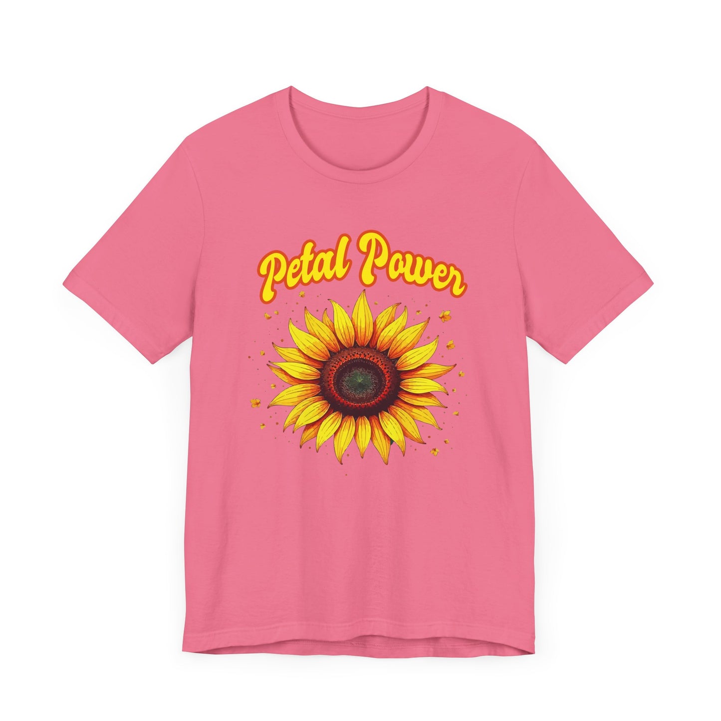 Petal Power Tee, Floral Mood Shirt, Garden Girl Top, Spring Energy Graphic, Nature Strength Gift Tee