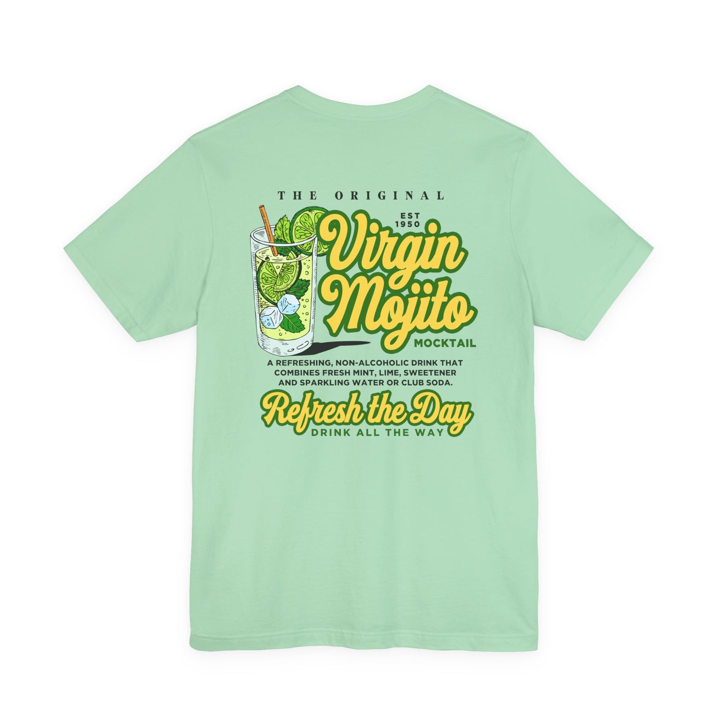 Refreshing Virgin Mojito Mocktail T-Shirt – Lime, Mint & Good Vibes