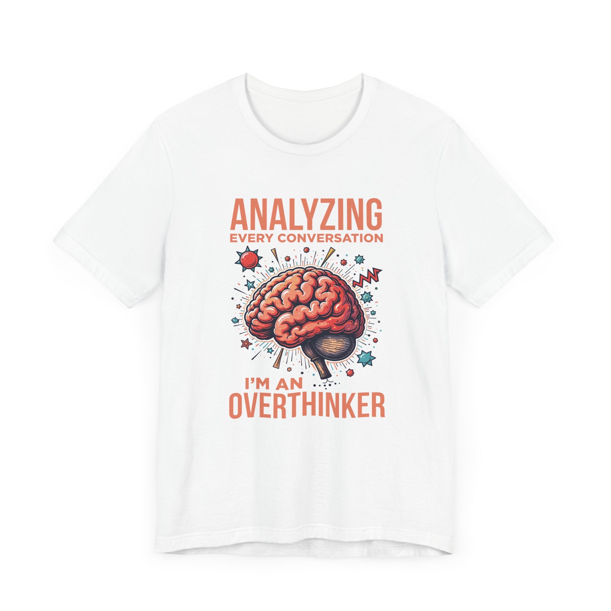 Can’t Talk I’m Busy Overthinking Tee, Mental Spiral Shirt, Anxious Brain Humor Tee, Self Aware Graphic, Relatable Mood Gift