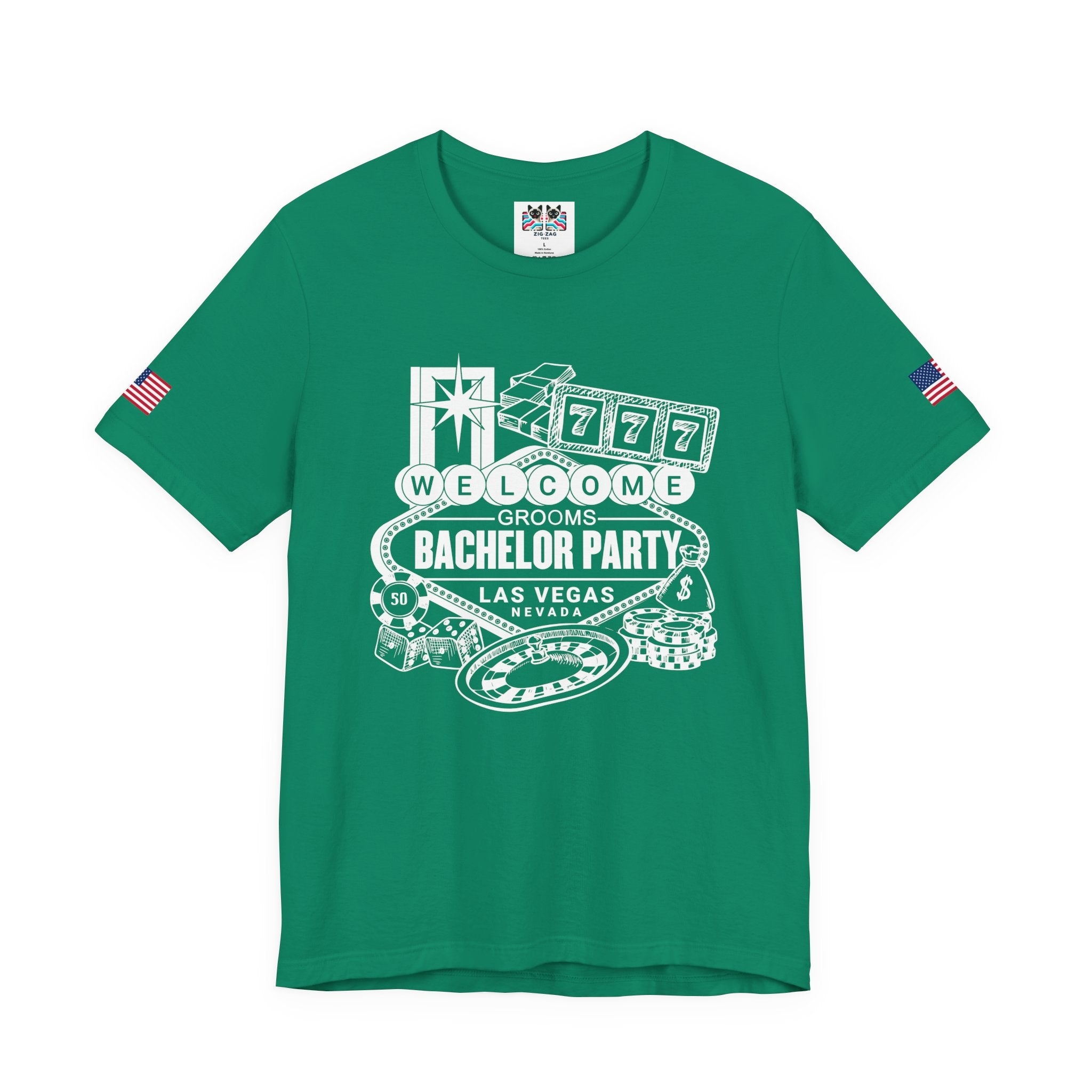 Welcome Grooms Bachelor Party Las Vegas T-Shirt - Vegas Nevada Casino Party Shirt