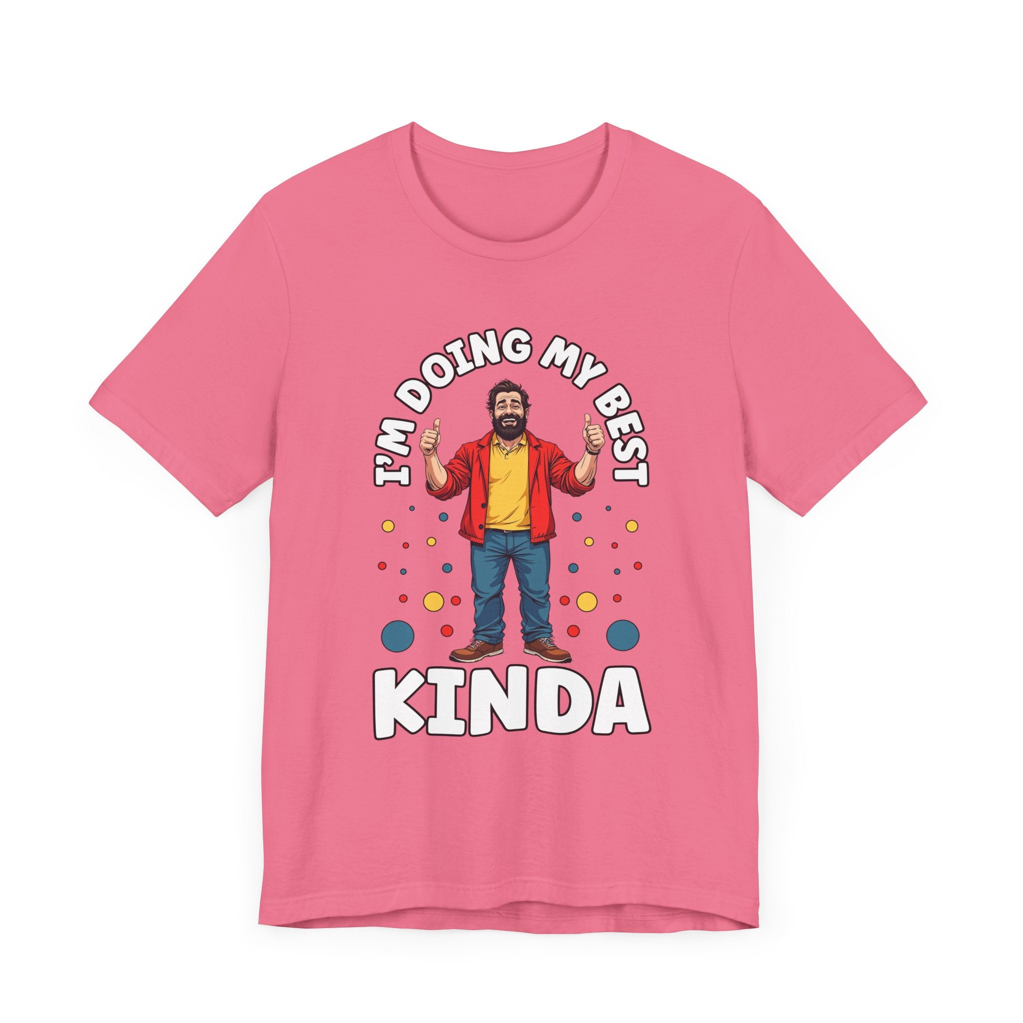 I'm Doing My Best – Casual Man Double Thumbs UP Graphic T-Shirt