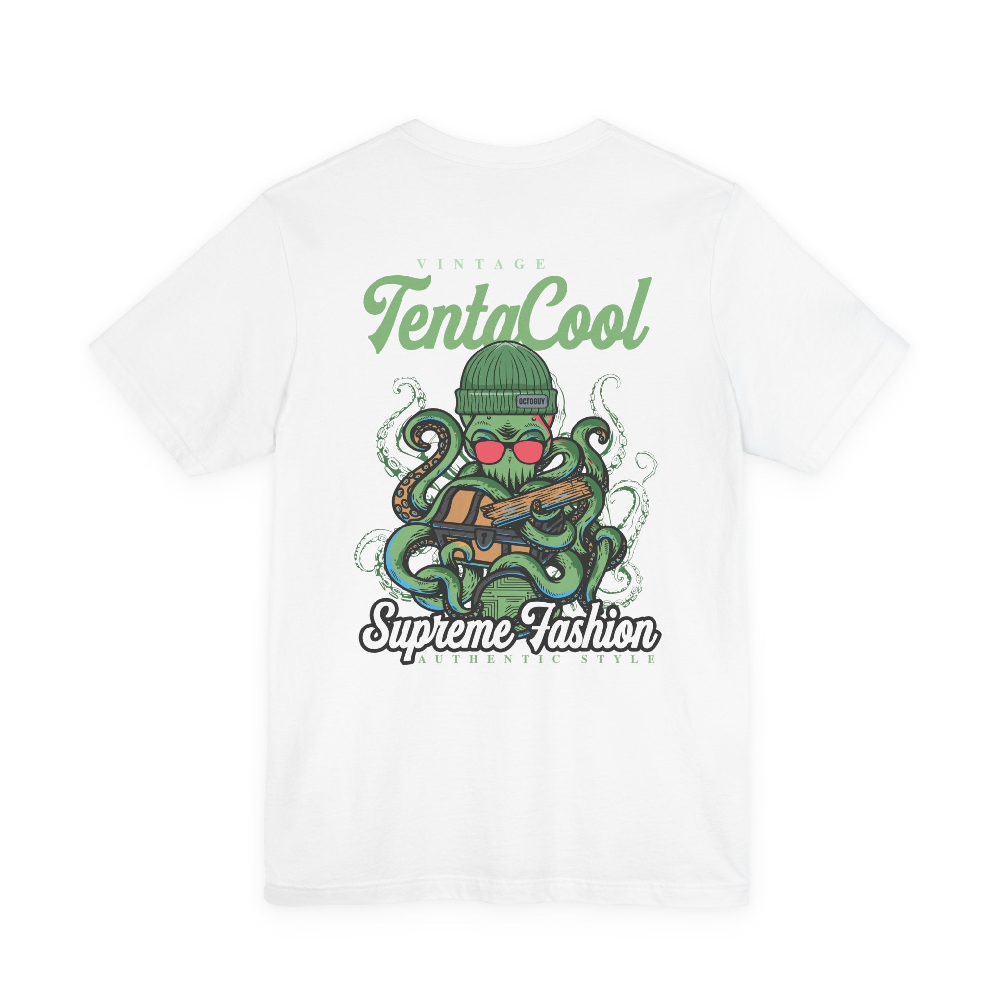 Vintage Tentacool T-Shirt – Cool Octopus with Treasure Chest Graphic