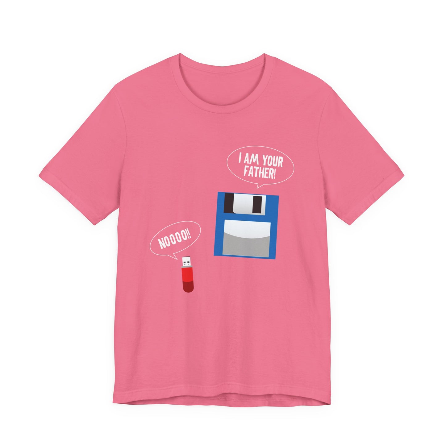 Funny Floppy Disk and USB Drive T-Shirt – I’m Your Father Retro Tech Meme