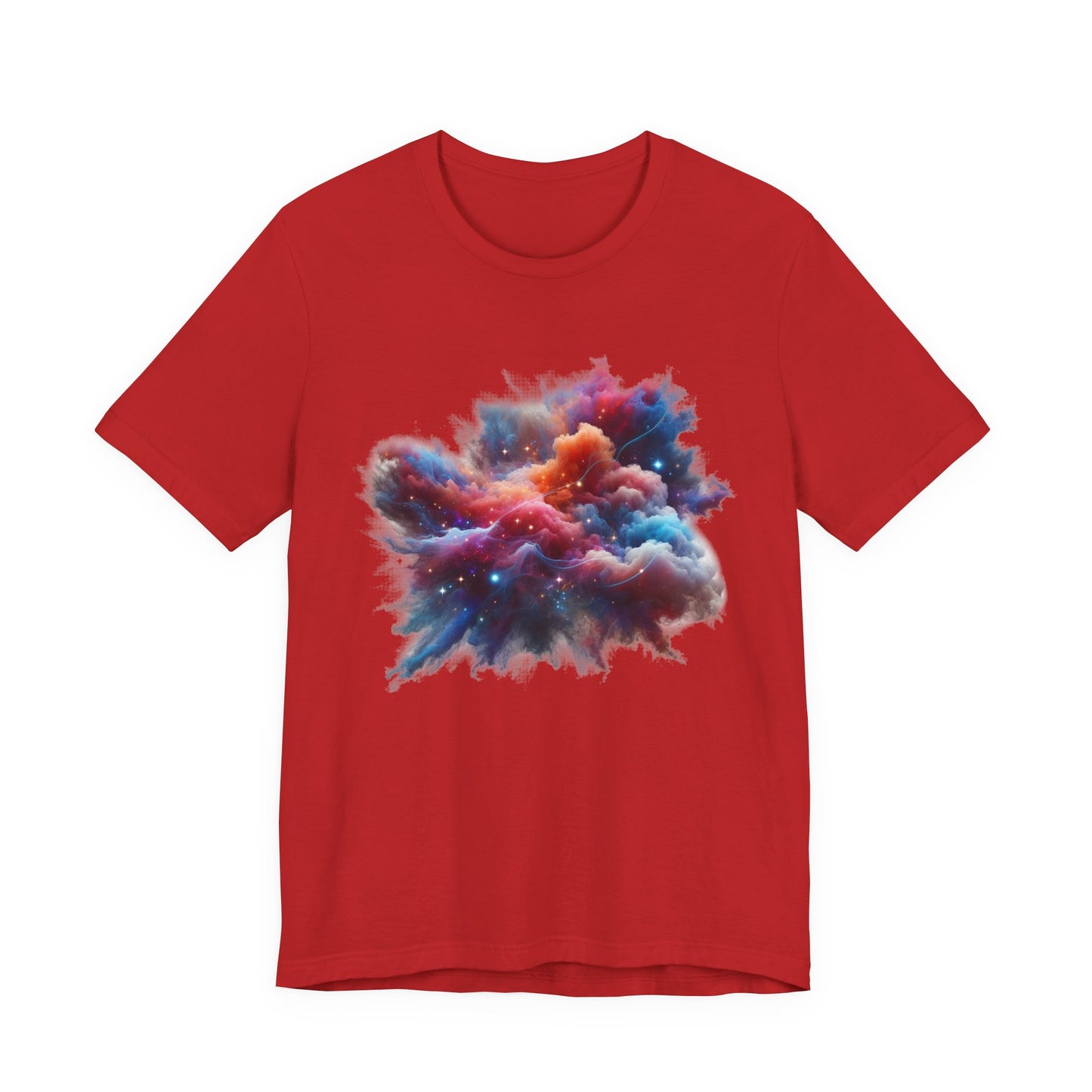 Cosmic Smoke – Colorful Space Swirl Graphic T-Shirt