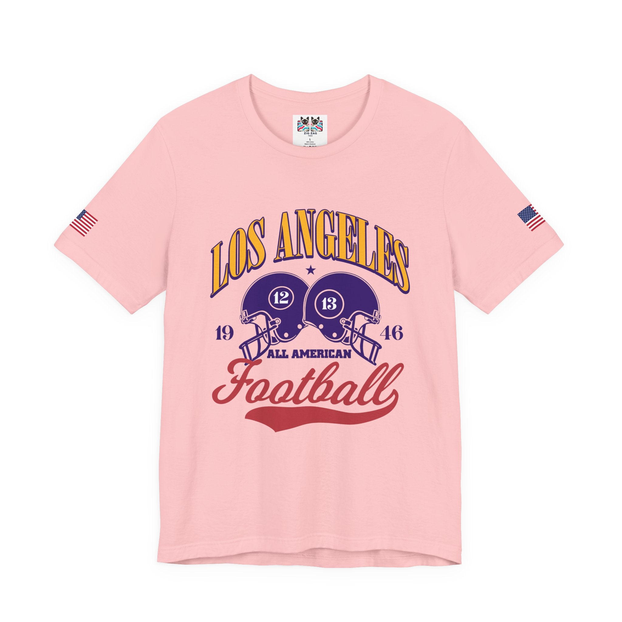 Los Angeles All American Football T-Shirt – Vintage 1946 Helmets Collegiate Graphic Tee