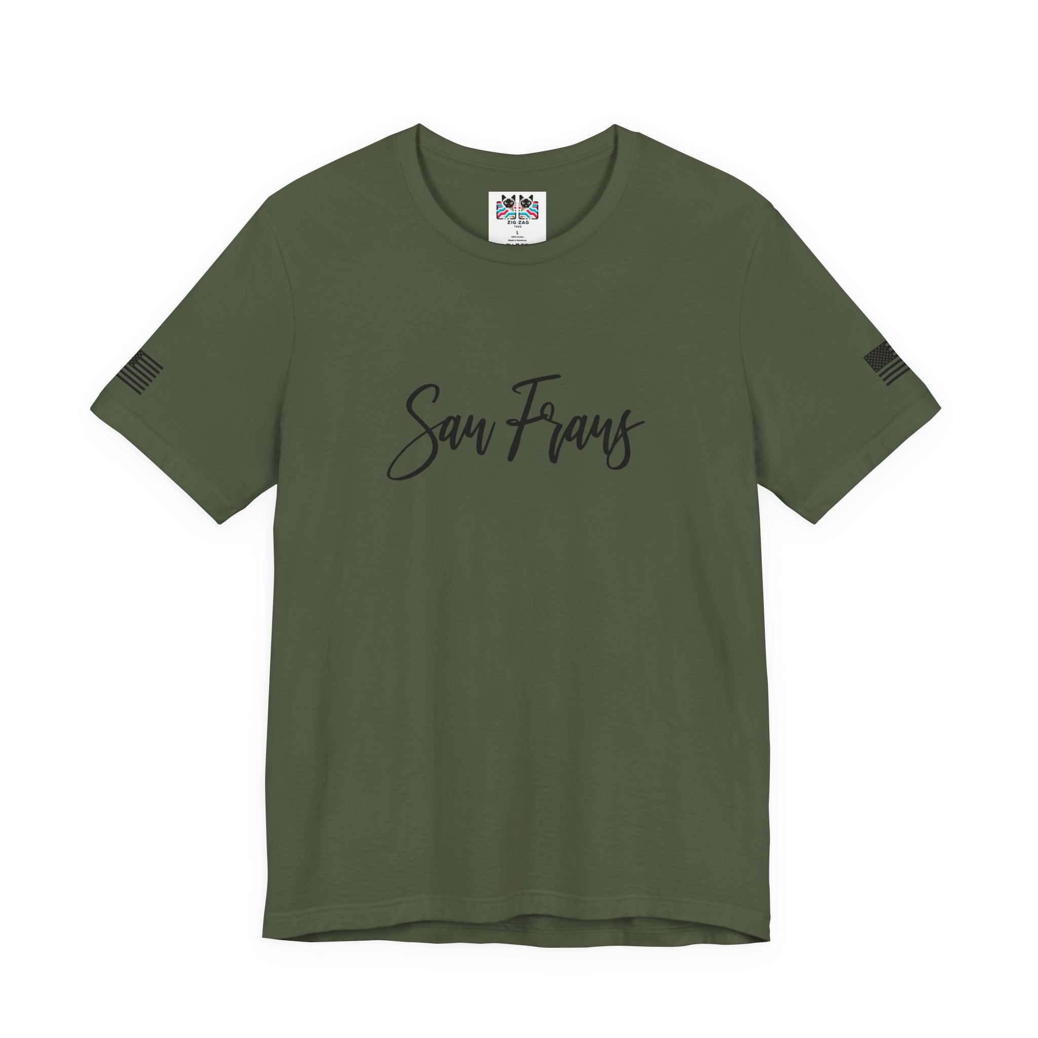 San Frans Script T-Shirt – Cursive Handwriting Style San Francisco Tee
