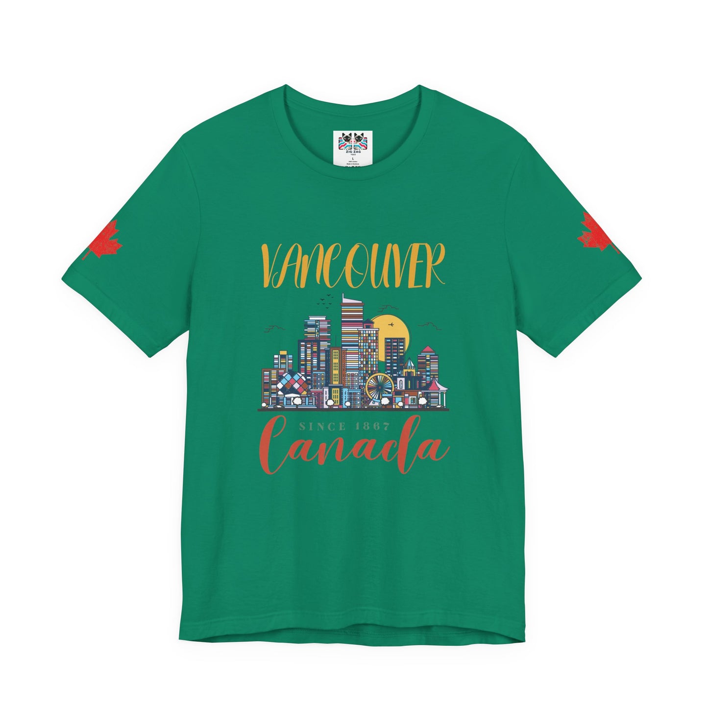 Vancouver Skyline Canada Since 1867 T-Shirt