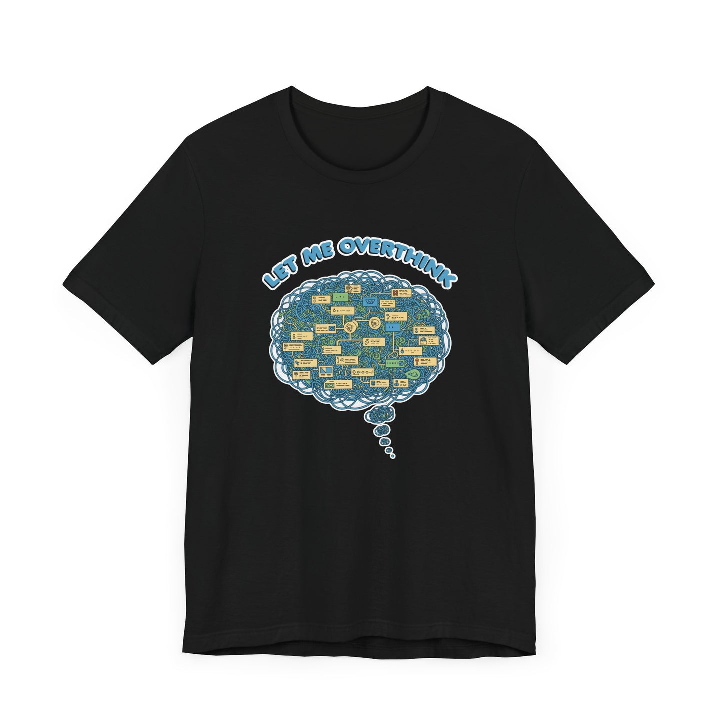 Let Me Overthink This Tee, Funny Anxiety Shirt, Spiraling Thoughts Graphic Tee, Relatable Mental Loop Top, Introvert Humor Gift