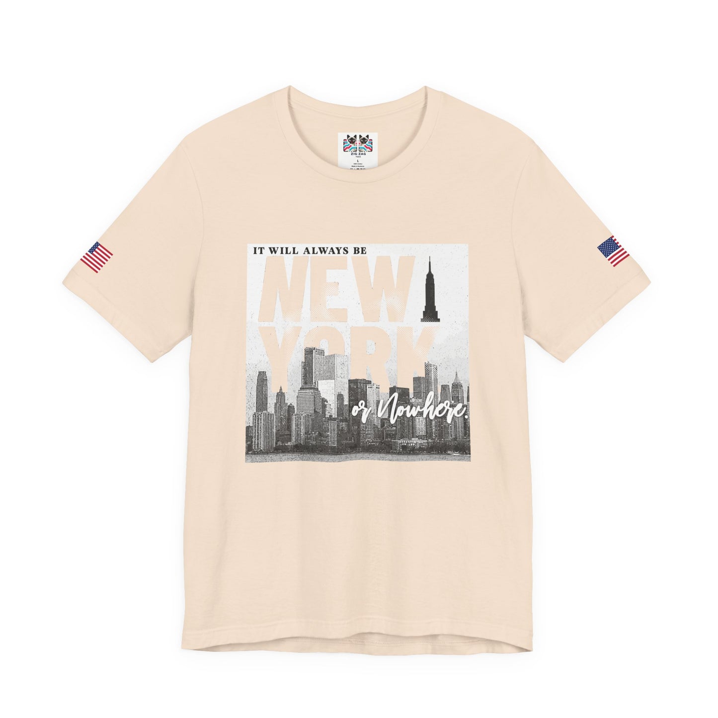 It Will Always Be New York T-Shirt - NYC Skyline Purple Typography Design