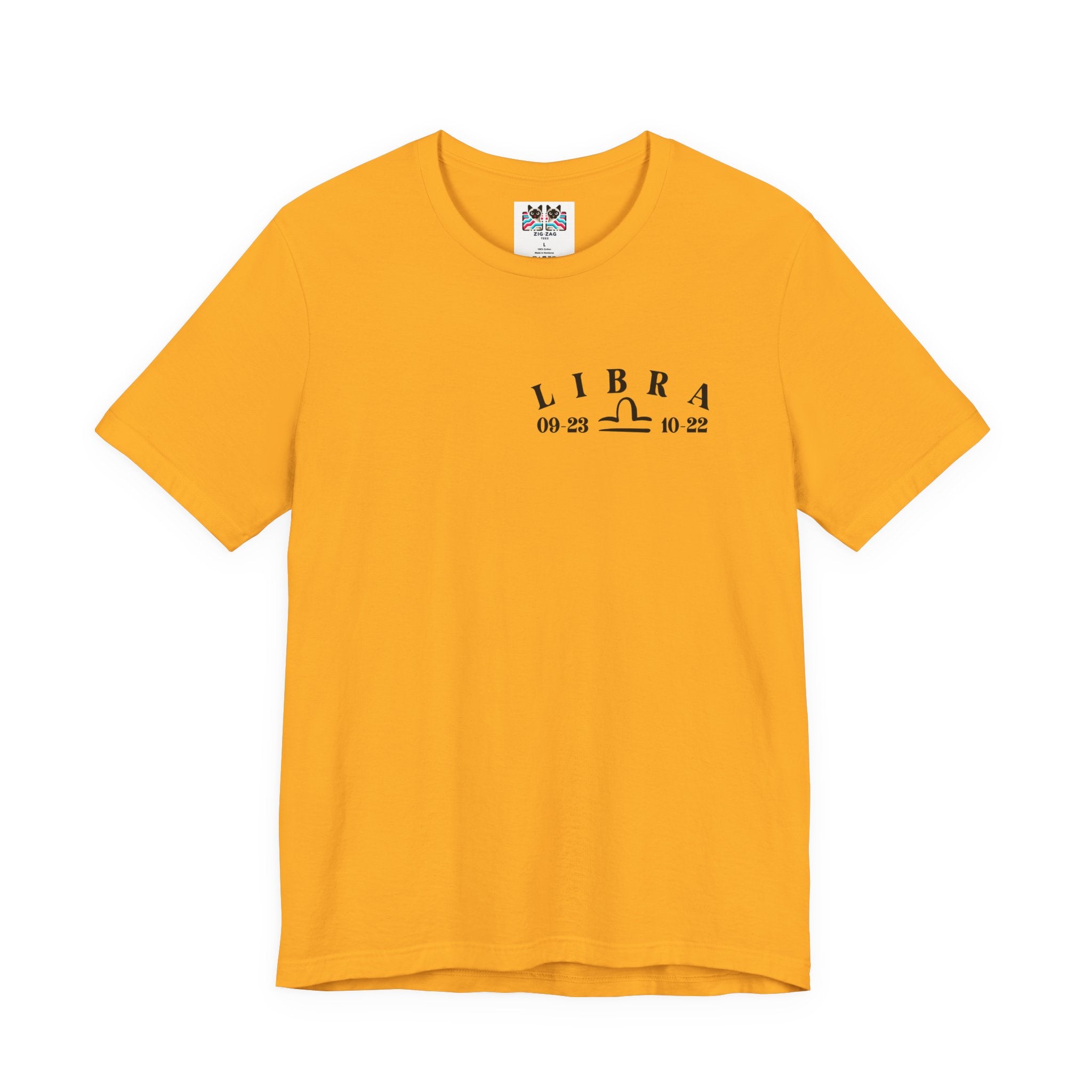 Libra Constellation & Floral Zodiac T-Shirt – September 23 to October 22